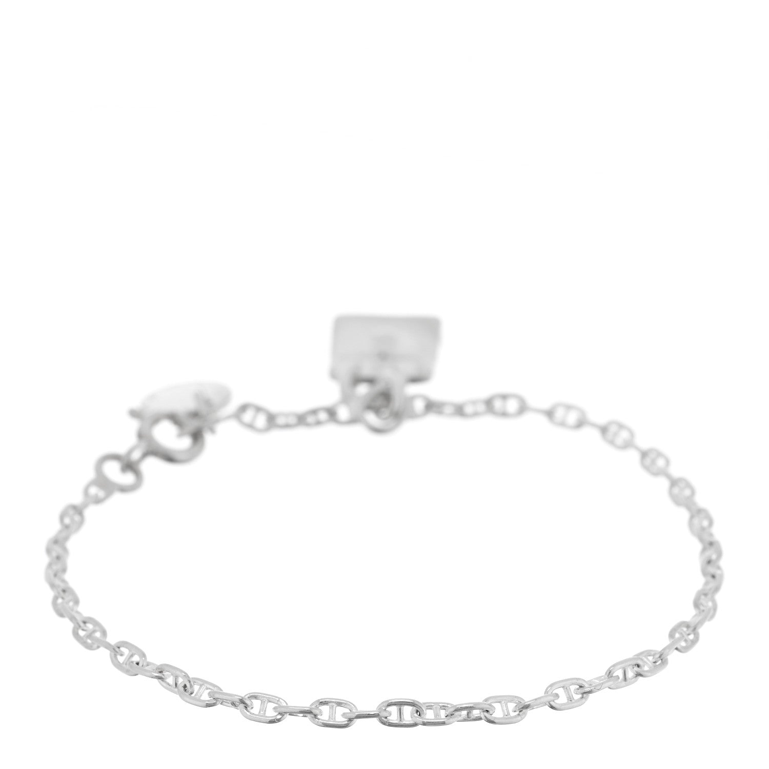 Hermes Sterling Silver Mini Birkin Amulette Bracelet SH 2 of 4