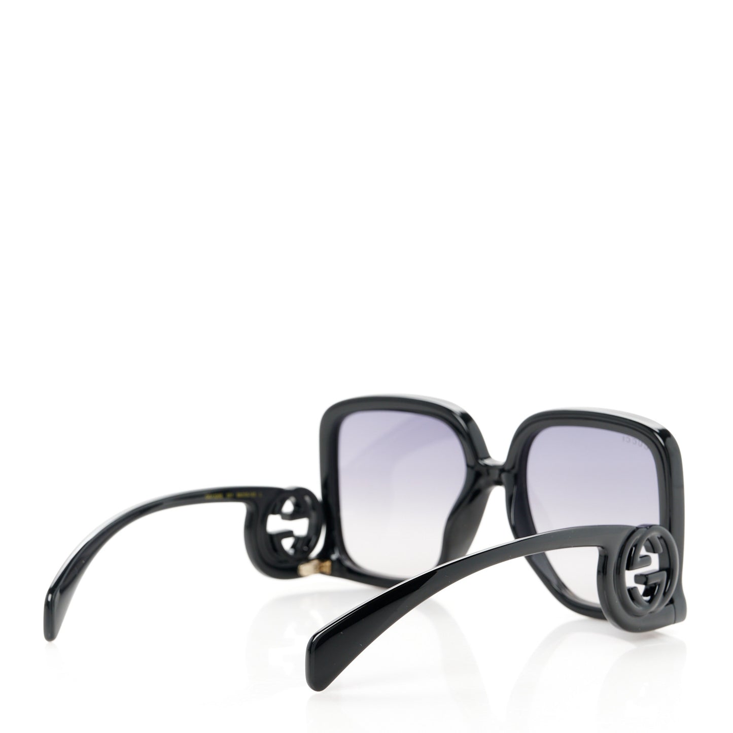 Acetate Rectangle Frame Sunglasses GG1326S Black