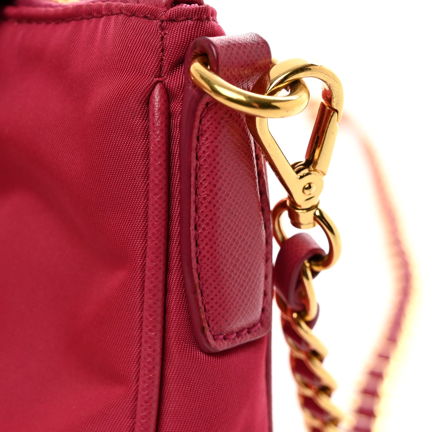 Tessuto Nylon Saffiano Crossbody Bag Ibisco