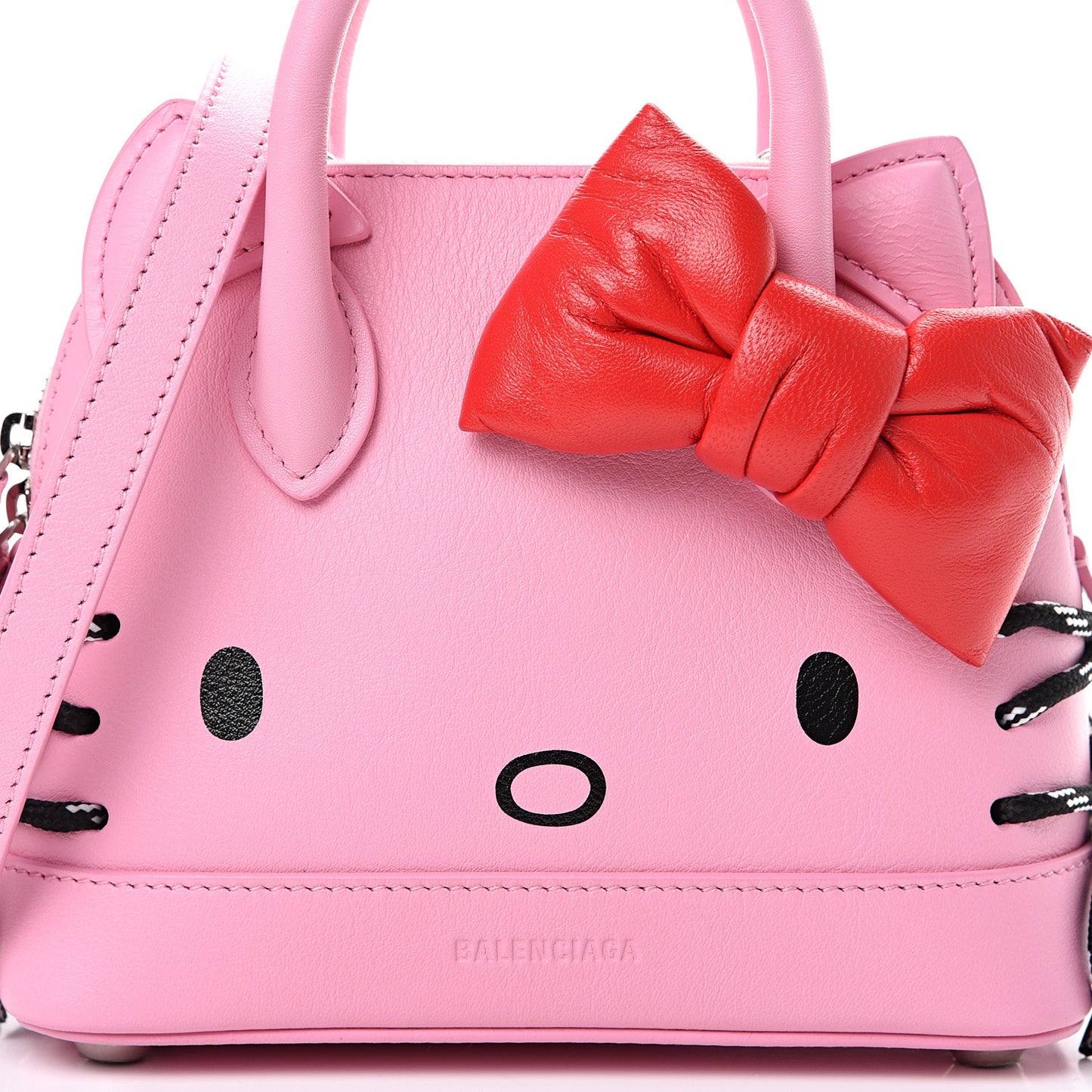 Calfskin Hello Kitty XXS Ville Top Handle Bag Pink