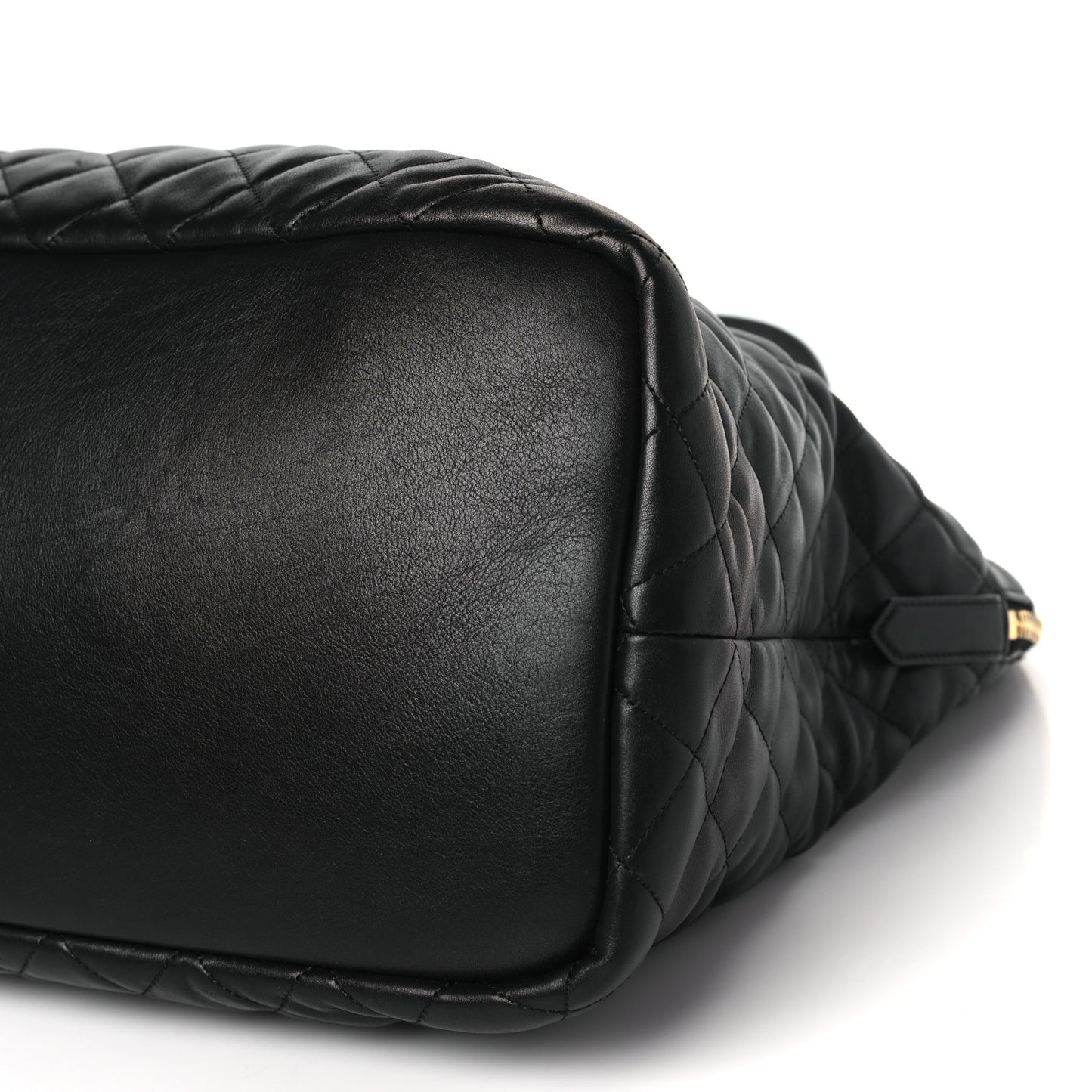 Calfskin Quilted ES Giant Travel Bag Black