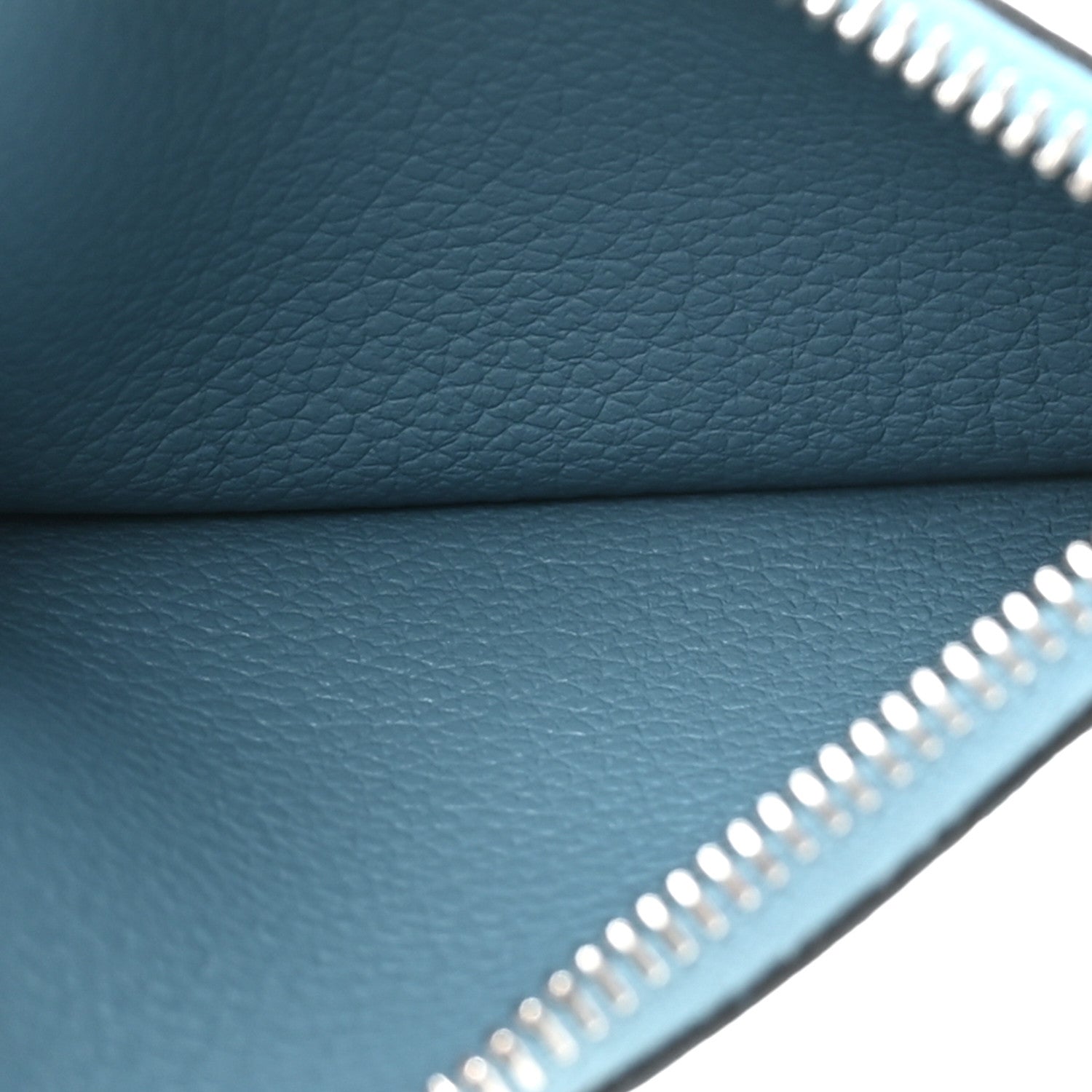 Hermes Evercolor Bi-Color Constance Slim Wallet Sun Blue Jean 7 of 12