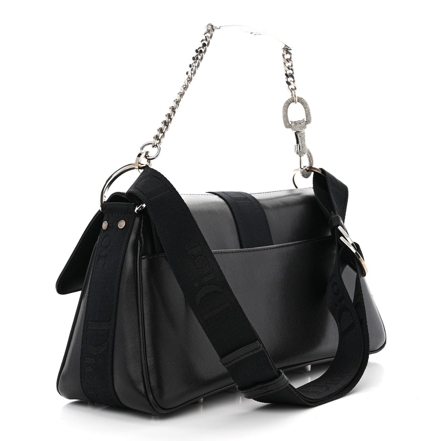 Coated Canvas Crystal Hardcore Bag Black