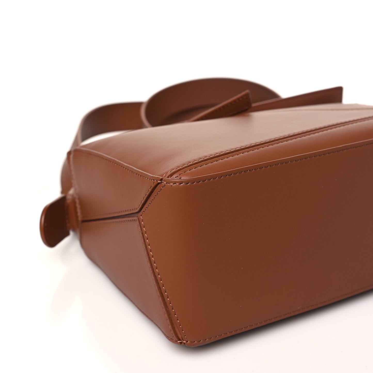 Satin Calfskin Small Puzzle Bag Pecan