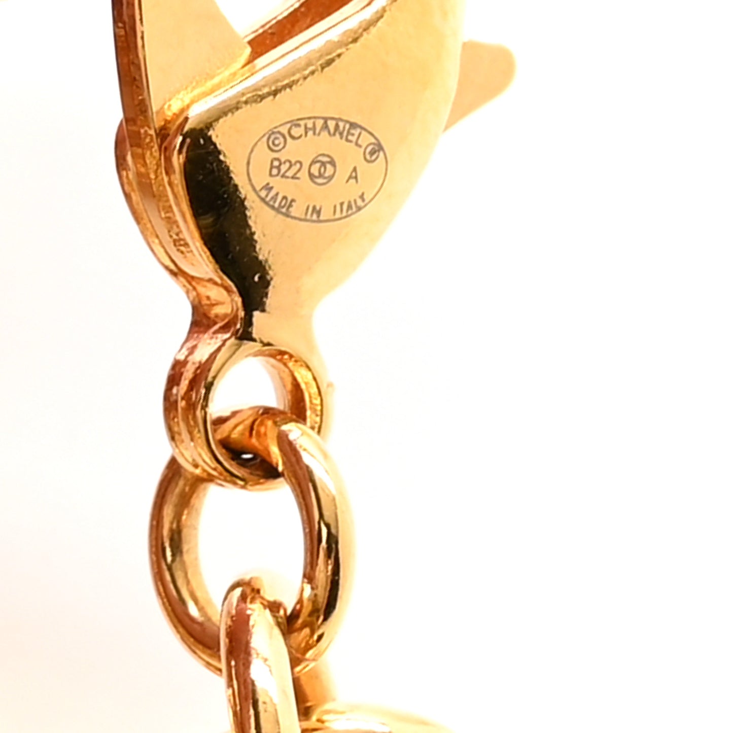 Metal 31 Rue Cambon Door Belt Gold
