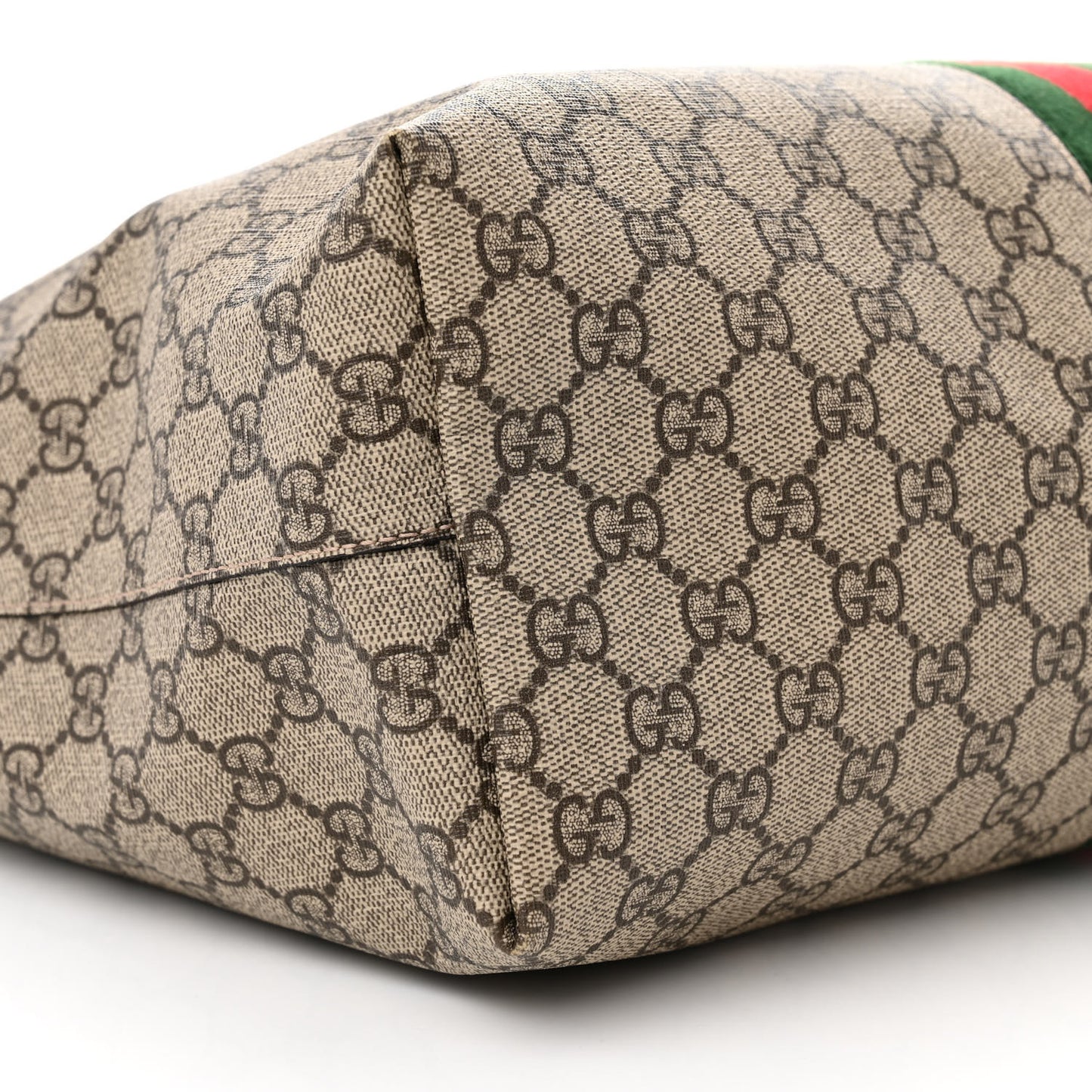 GG Supreme Monogram Medium Ophidia Shopping Tote Brown