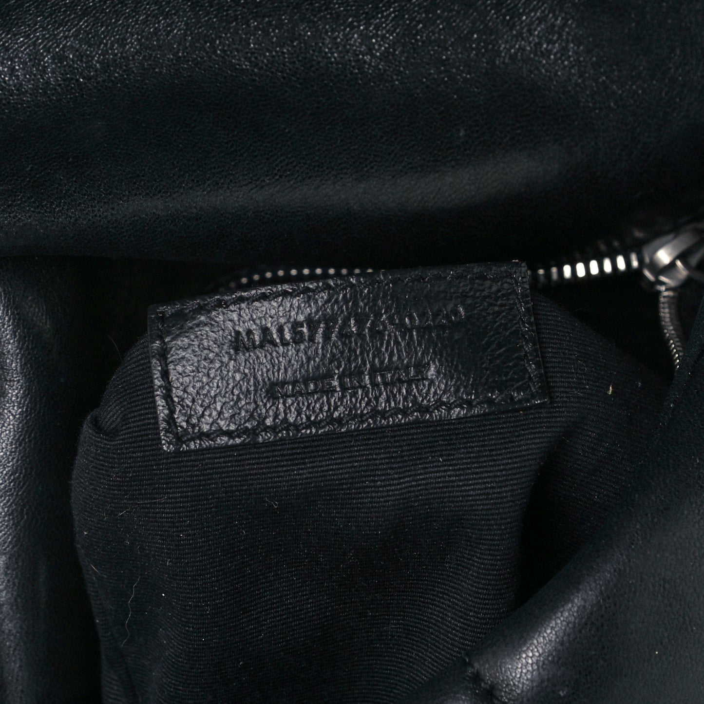 Lambskin Quilted Small Loulou Puffer Monogram Chain Satchel Black