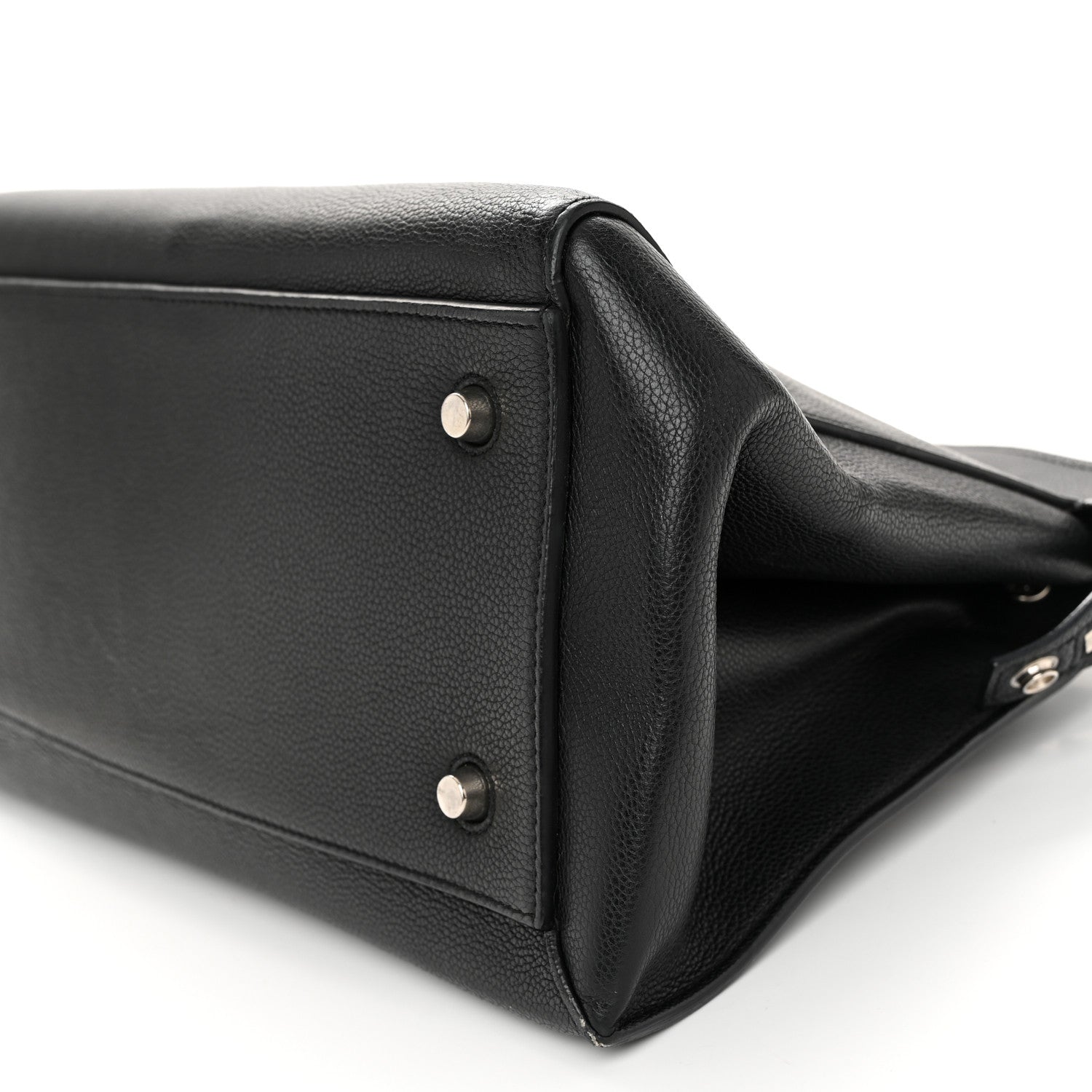 Celine Grained Calfskin Medium Edge Shoulder Bag Black 9 of 12