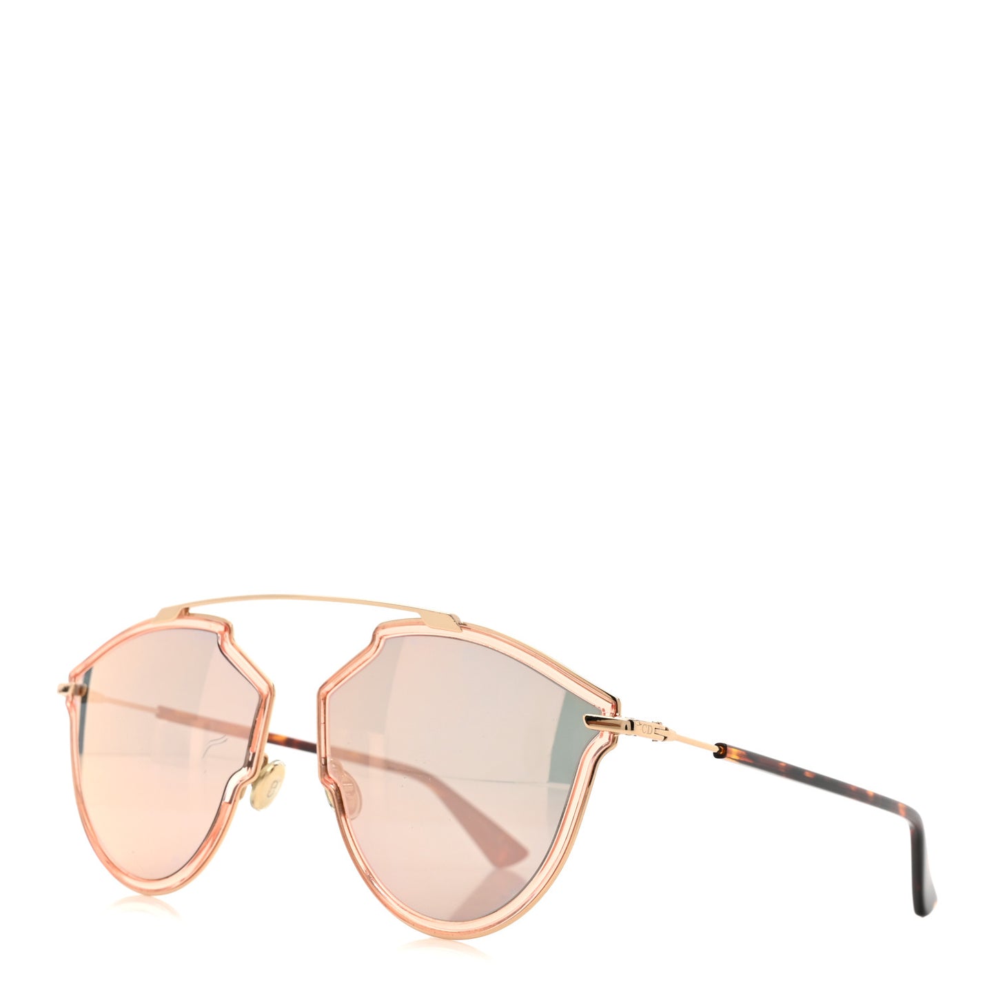 Mirrored So Real Rise Sunglasses Pink Gold