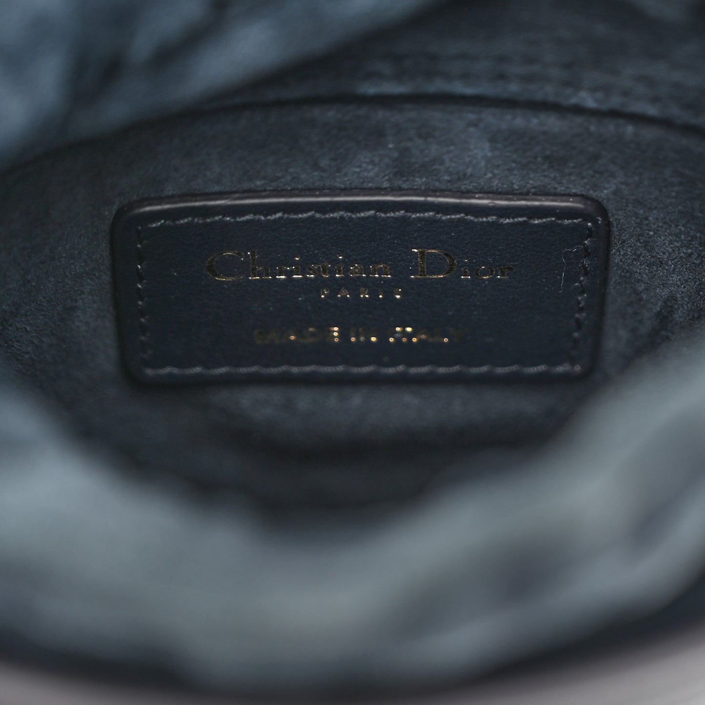 Calfskin Micro Dior Vibe Bucket Blue