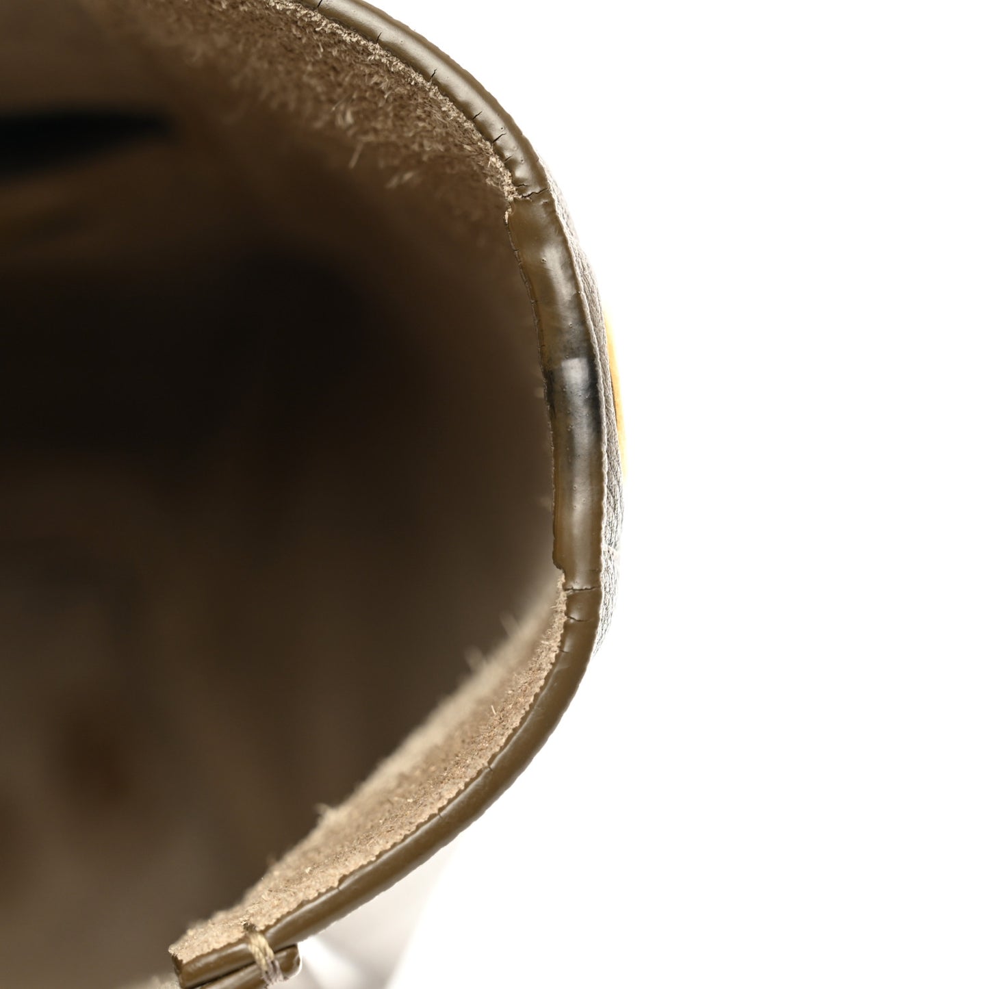 Soft Grained Calfskin Small Sangle Bucket Bag Taupe