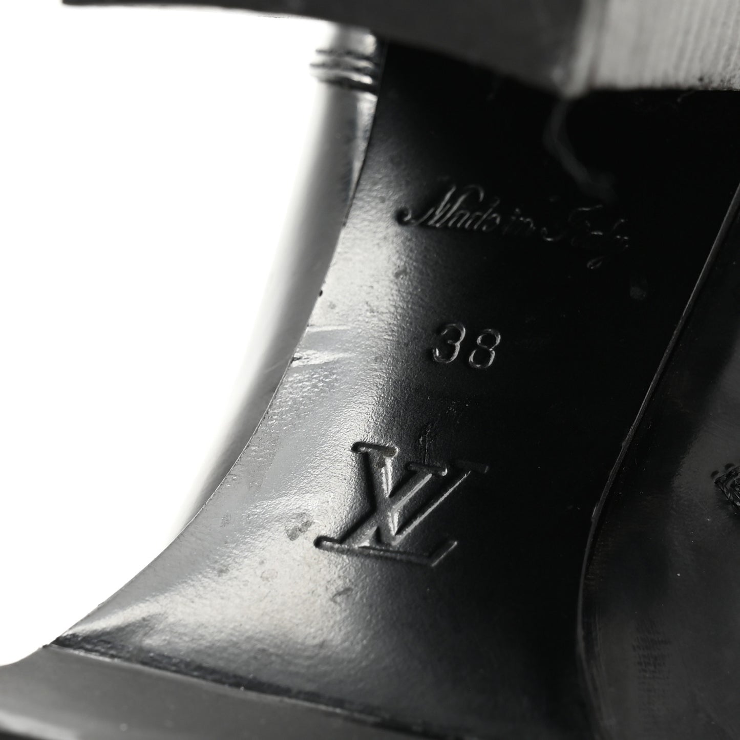 Patent Calfskin Star Trail Ankle Boots 38 Black