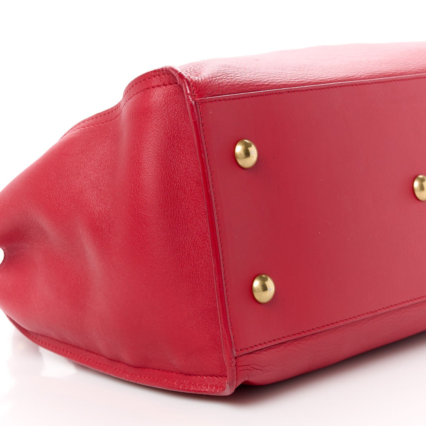 Calfskin Small Classic Y Cabas Red