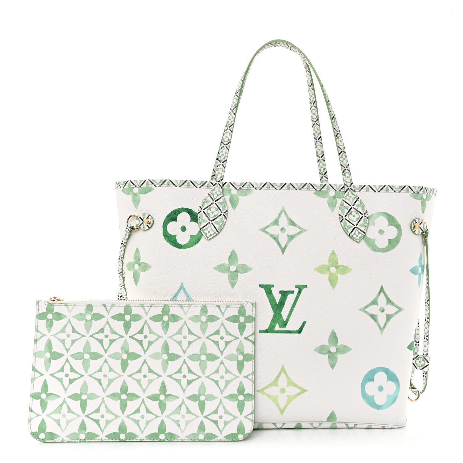 Louis Vuitton Monogram Giant By The Pool 2.0 Neverfull MM Jade
