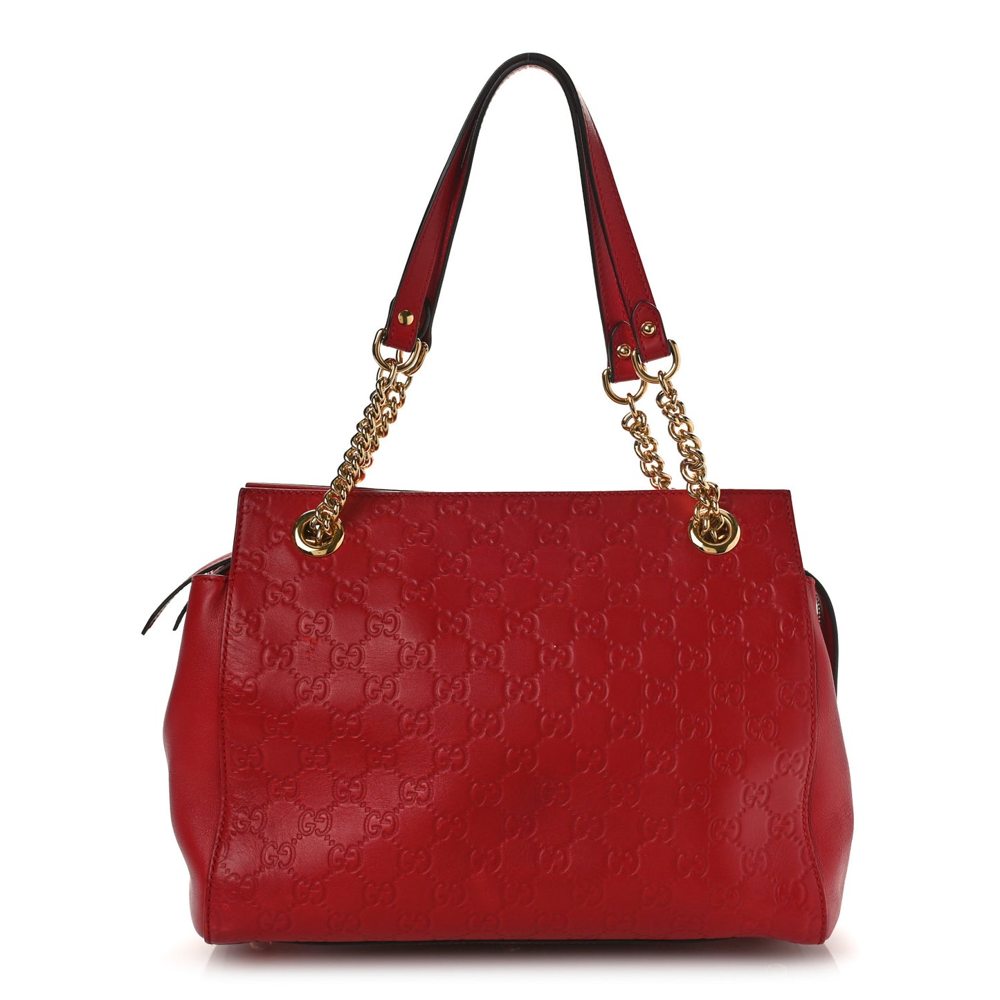 Guccissima Signature Medium Shoulder Tote Bag Red