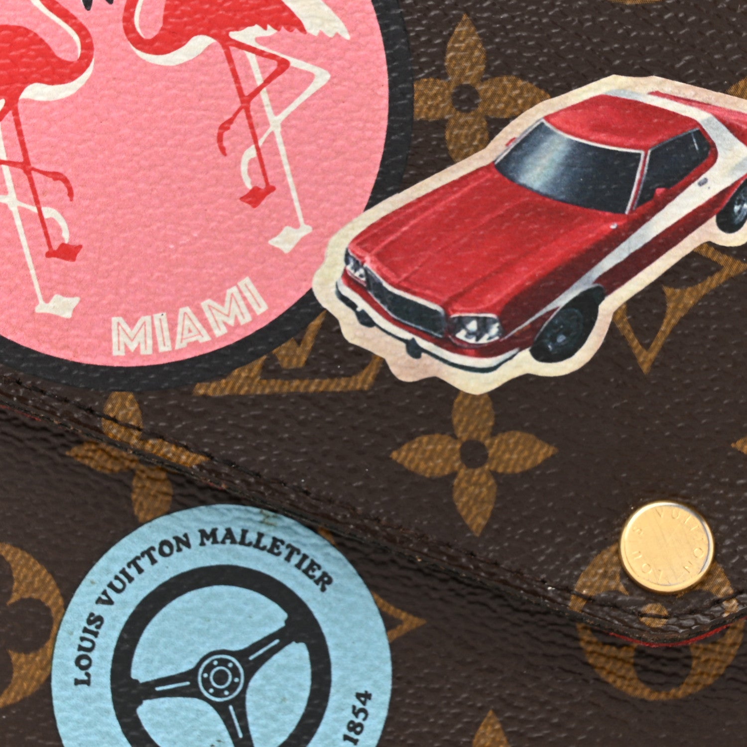 Louis Vuitton Monogram My LV World Tour Pochette Felicie Chain Wallet Coquelicot 10 of 18