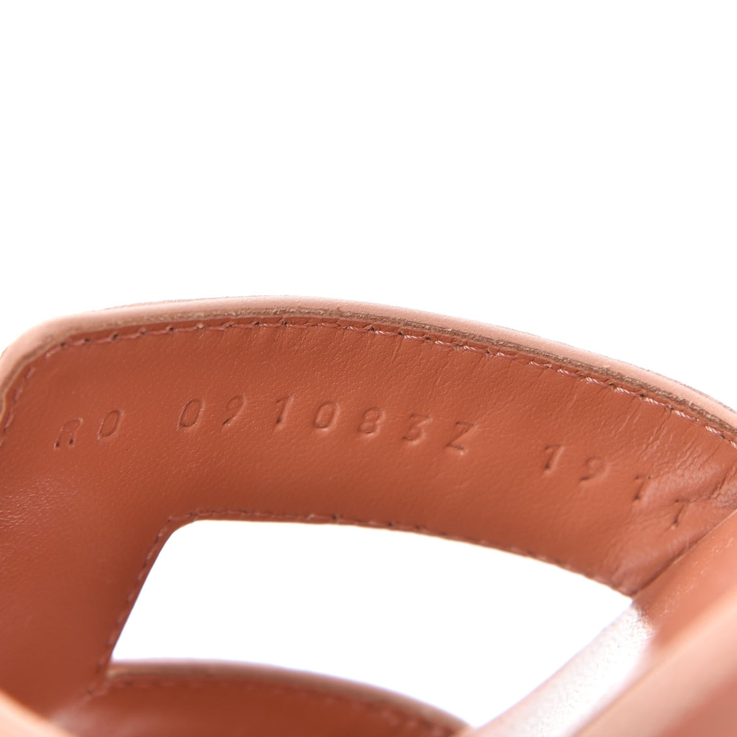 Hermes Ostrich Oran Sandals 36 Rose Bubinga 9 of 10