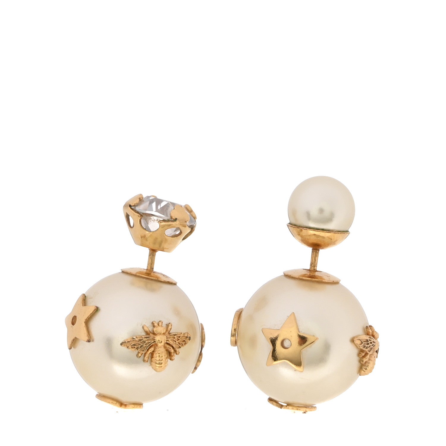 Christian Dior Mise En Dior Tribal Crystal Charm Earrings 1895394