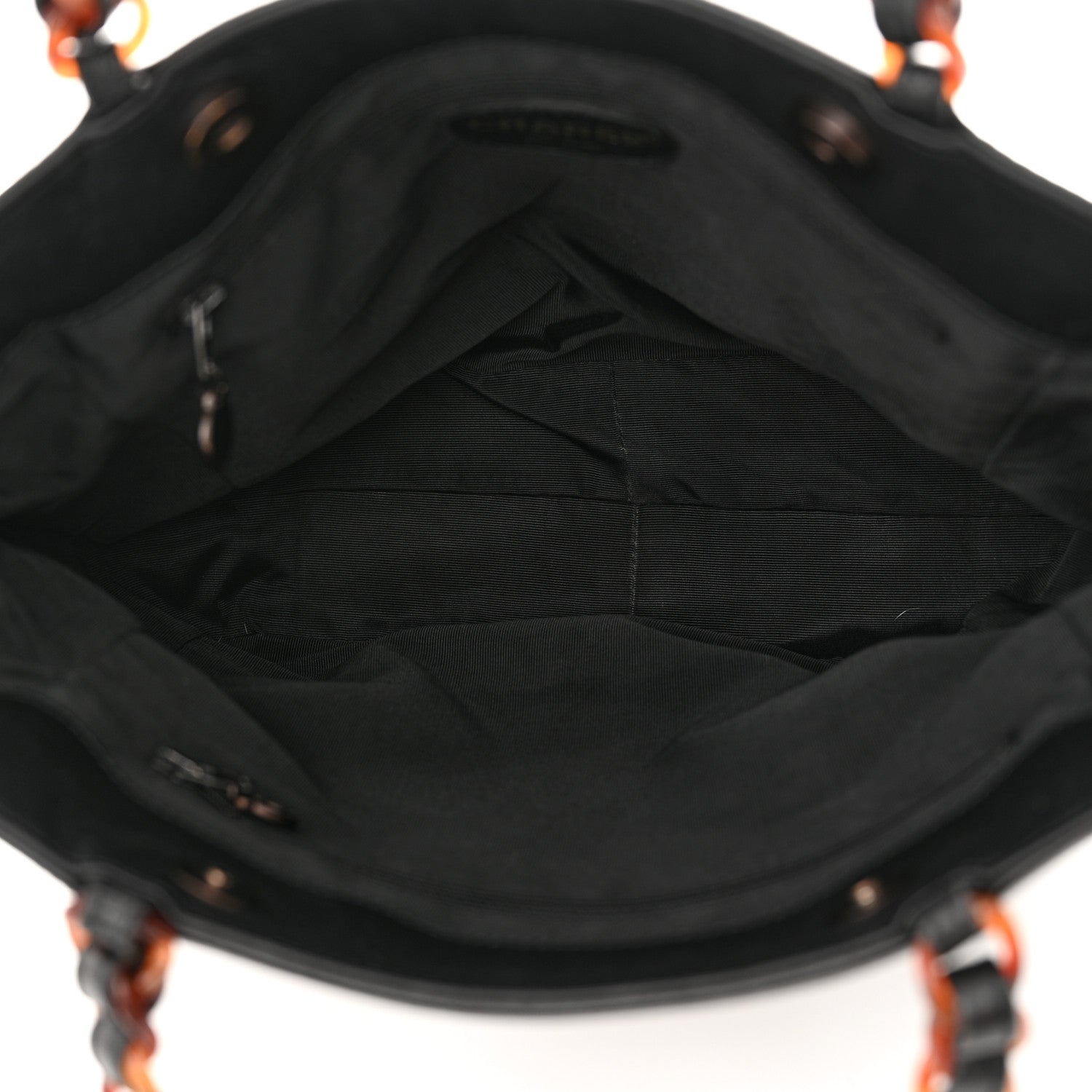 Chanel Caviar Tortoise Timeless CC Tote Black 5 of 15