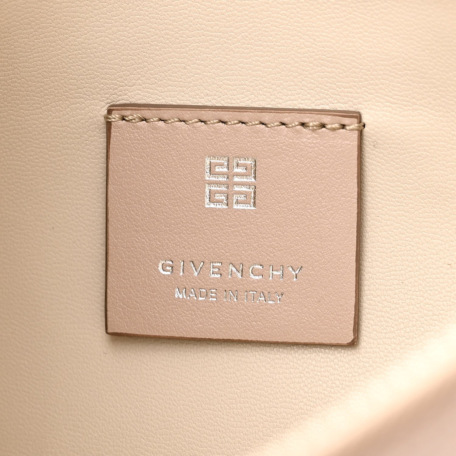 Givenchy Smooth Calfskin Small Moon Cut Out Shoulder Bag Dune 6 of 10