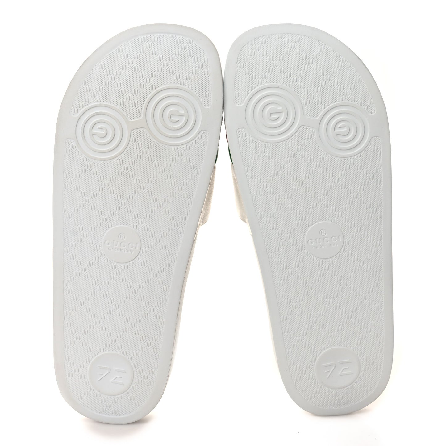 Nappa Original Gucci Womens Slide Sandals 39 Great White