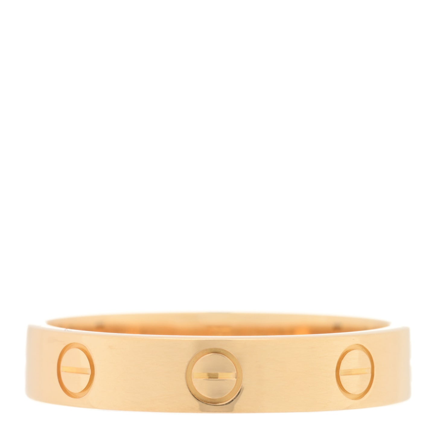 18K Yellow Gold 3.5mm LOVE Wedding Band Ring 57 8