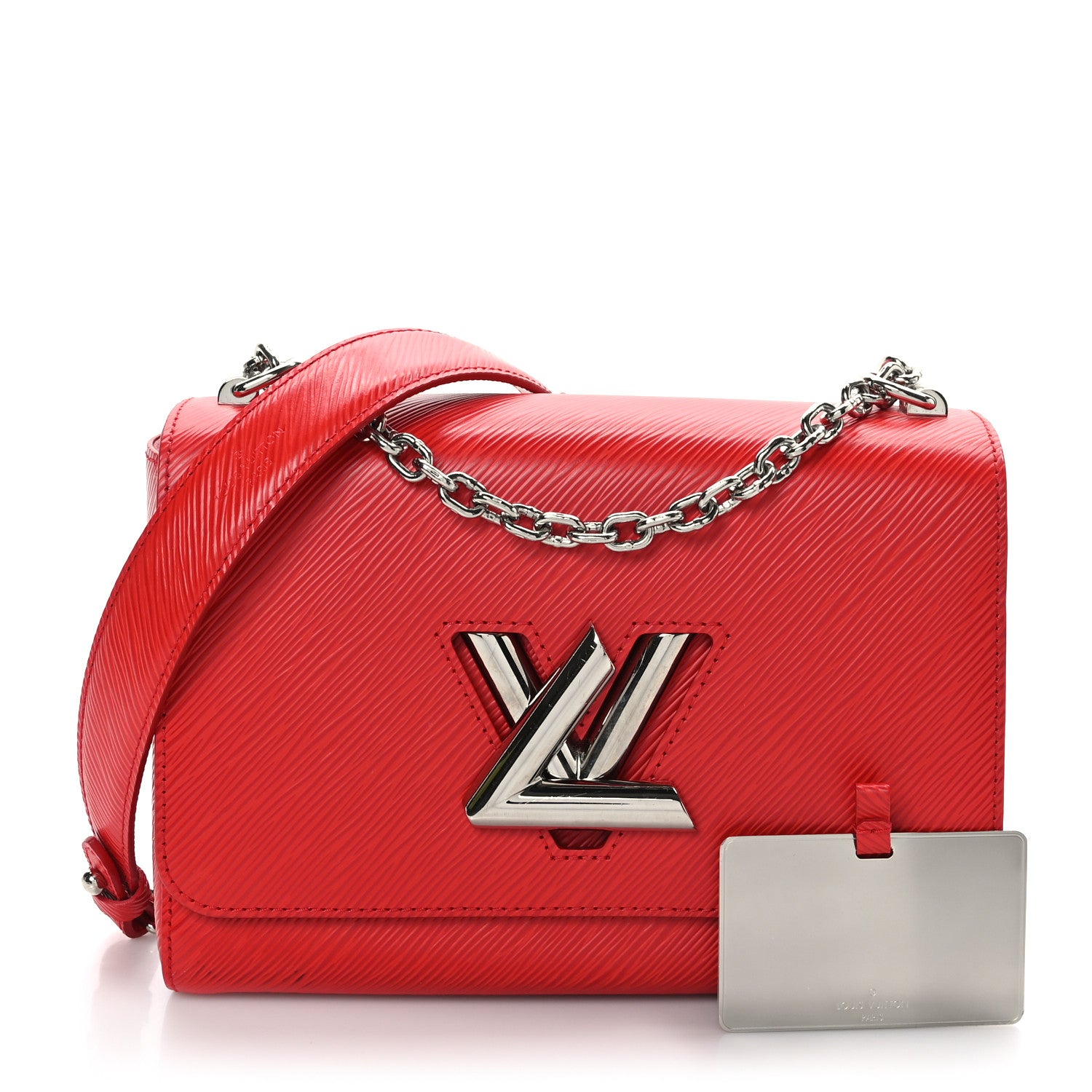 Louis Vuitton Epi Twist Shoulder Bag MM Coquelicot 1 of 8