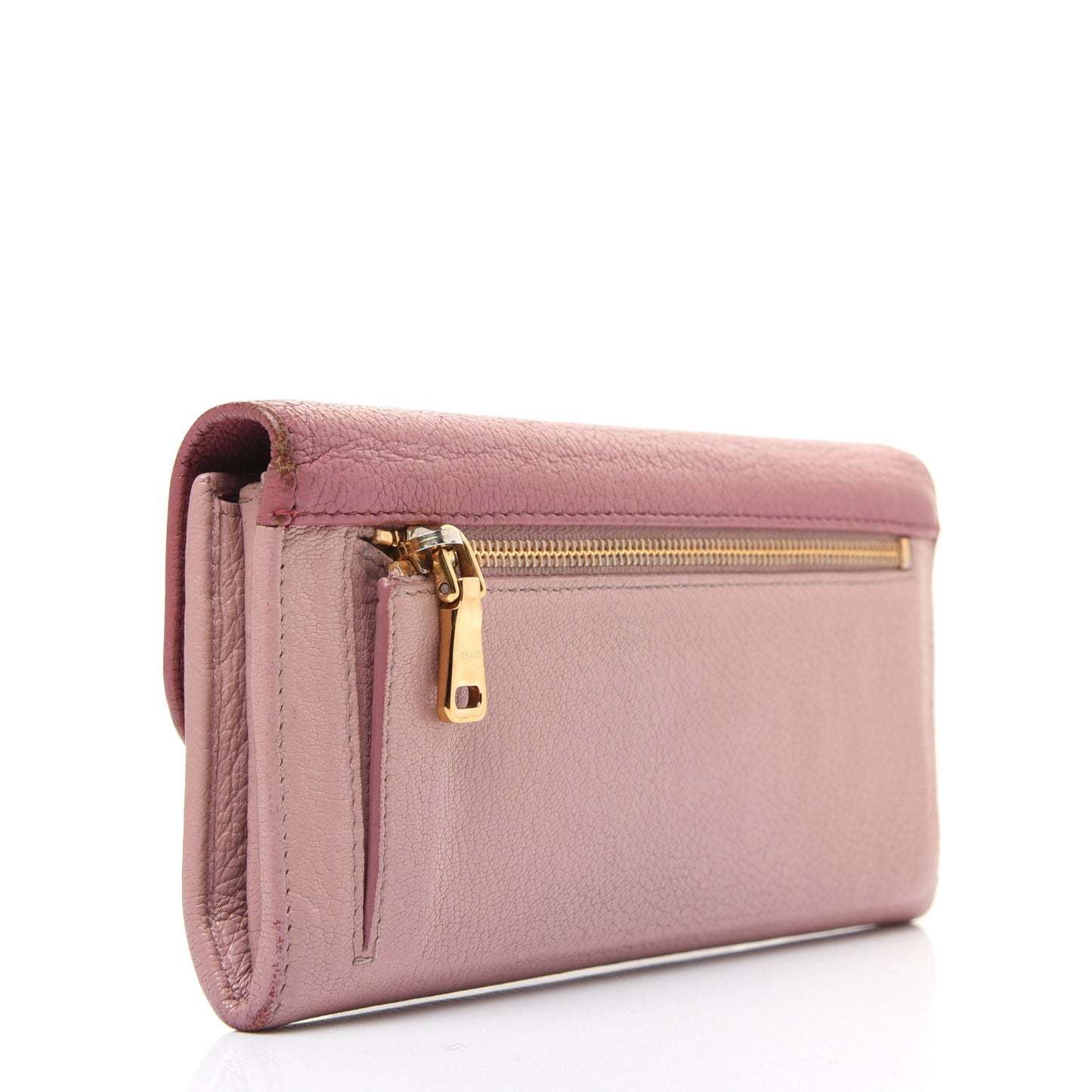 Goatskin Madras Bi-Color Continental Wallet Anticho Orchidea