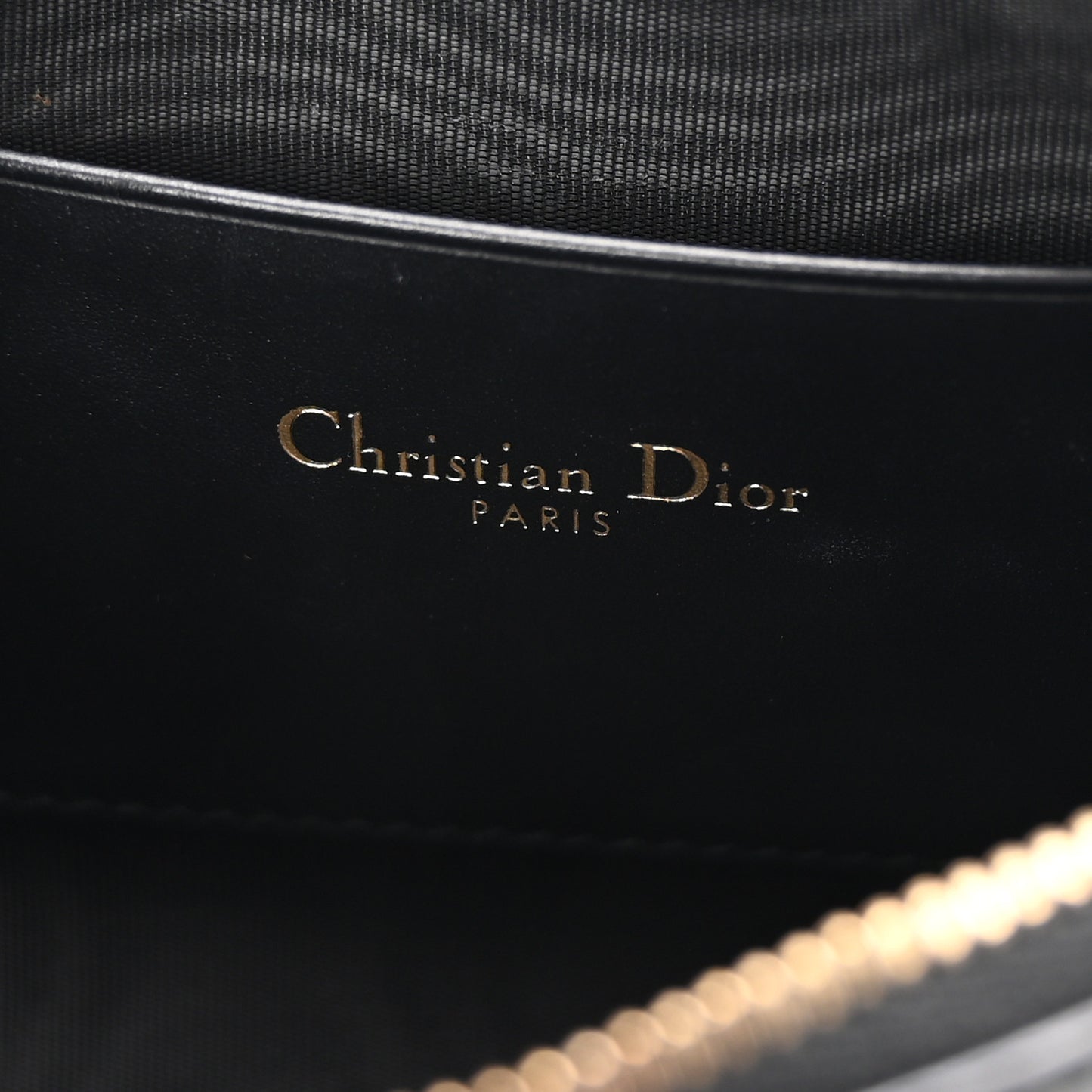 Calfskin J'adior Croisiere Chain Pouch Black