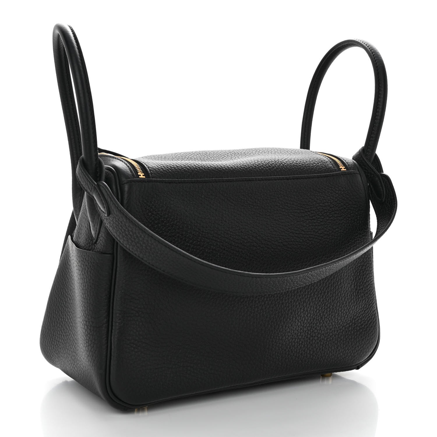 Hermes Taurillon Clemence Lindy 26 Black 2 of 10