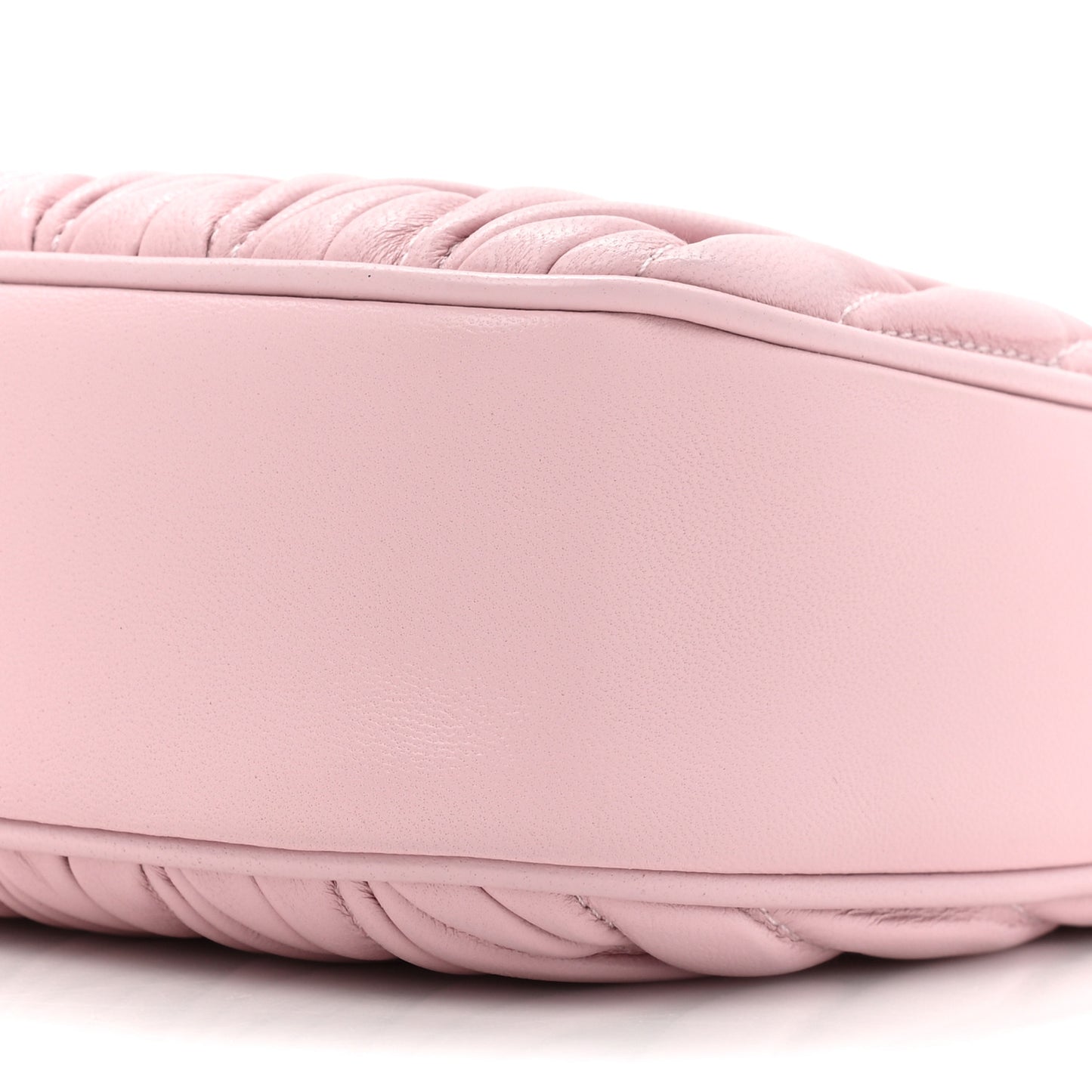Nappa Matelasse Shoulder Bag Alabastro