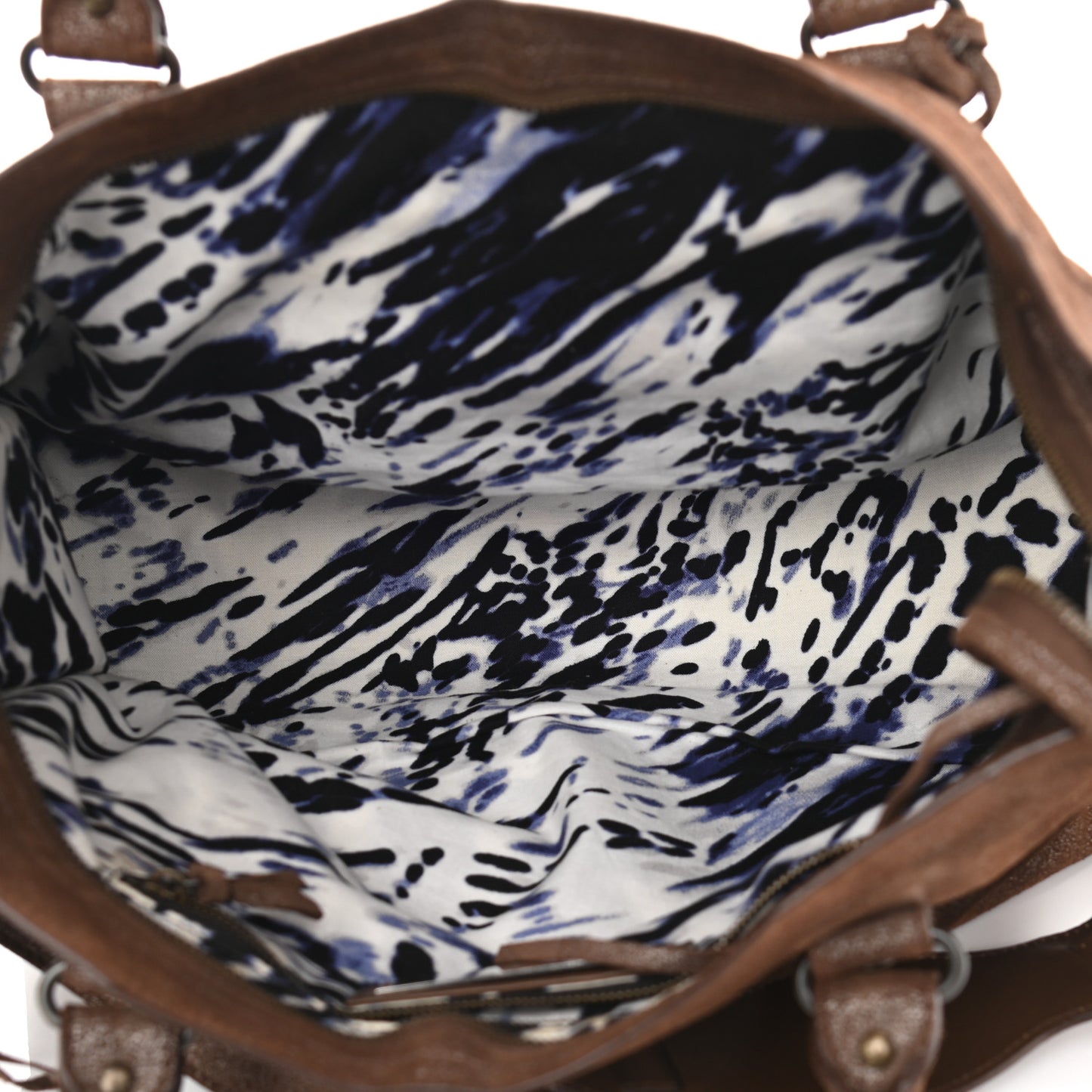 Metallic Craquele Calfskin Classic Hardware City Bronze