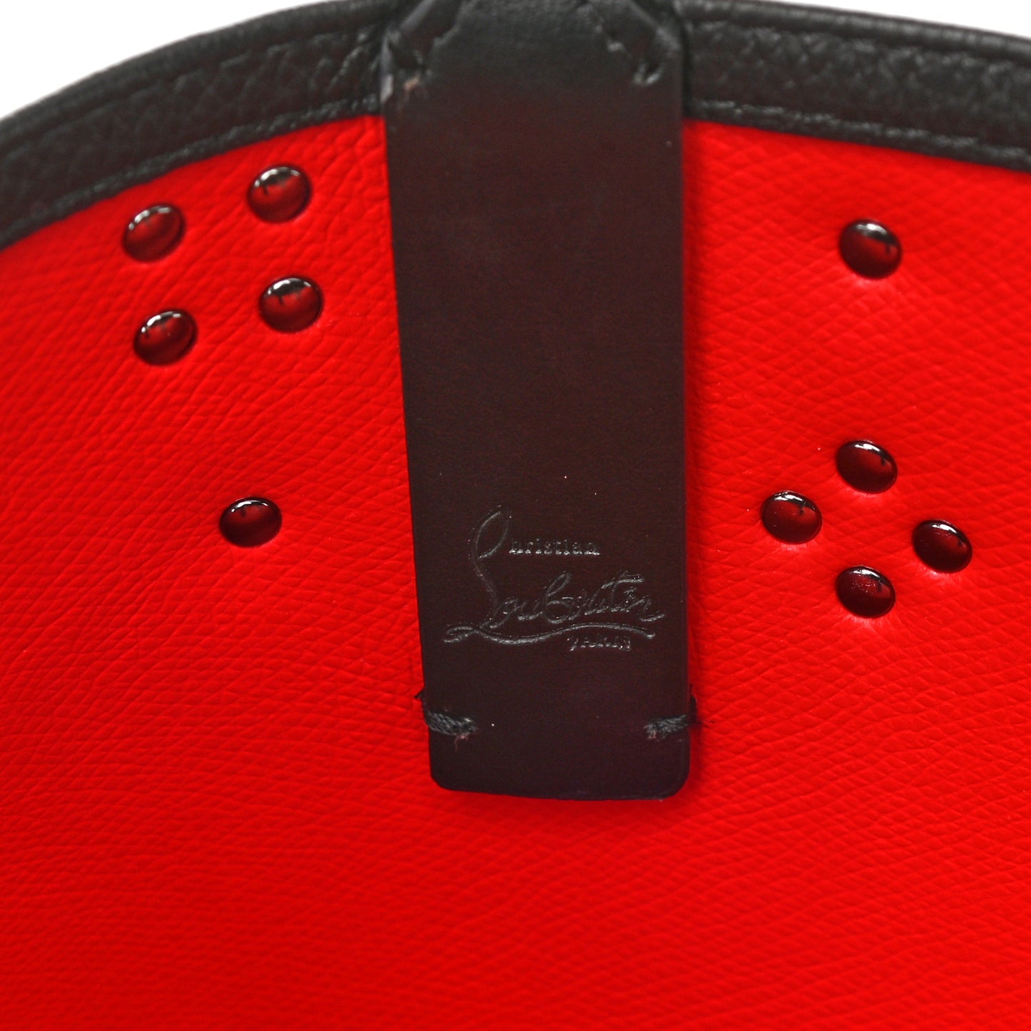 Calfskin Empire Spike Studded East West Cabata Tote Black