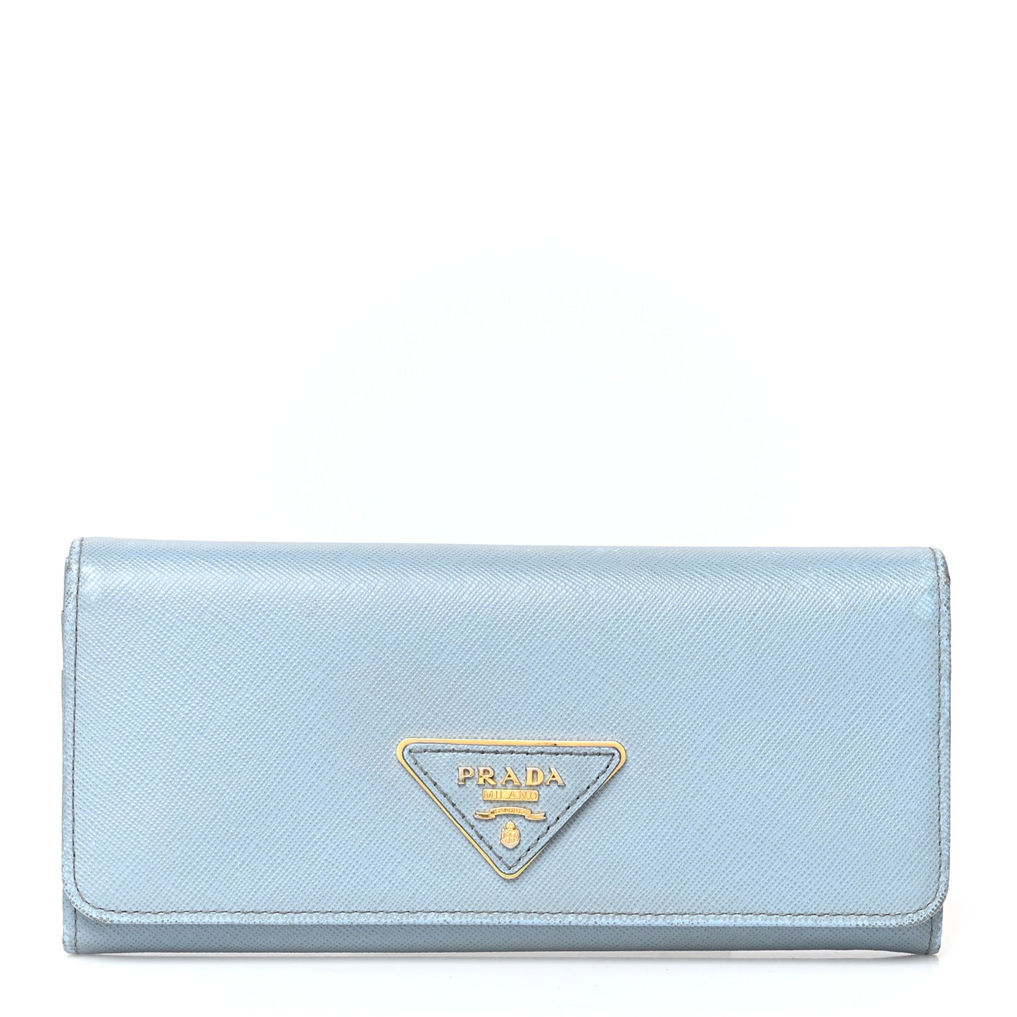 Saffiano Triangle Continental Flap Wallet Astrale