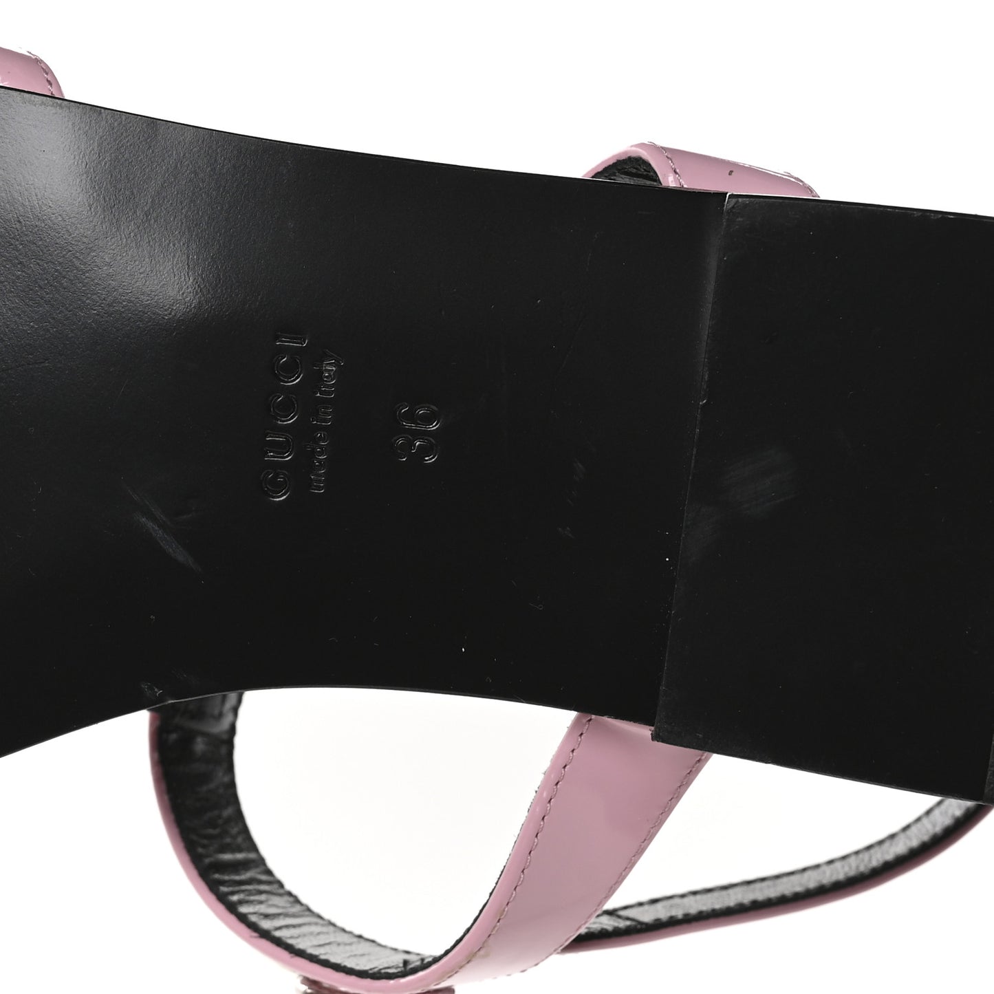 Calfskin Horsebit Divine Slingback Sandals 36 Pink