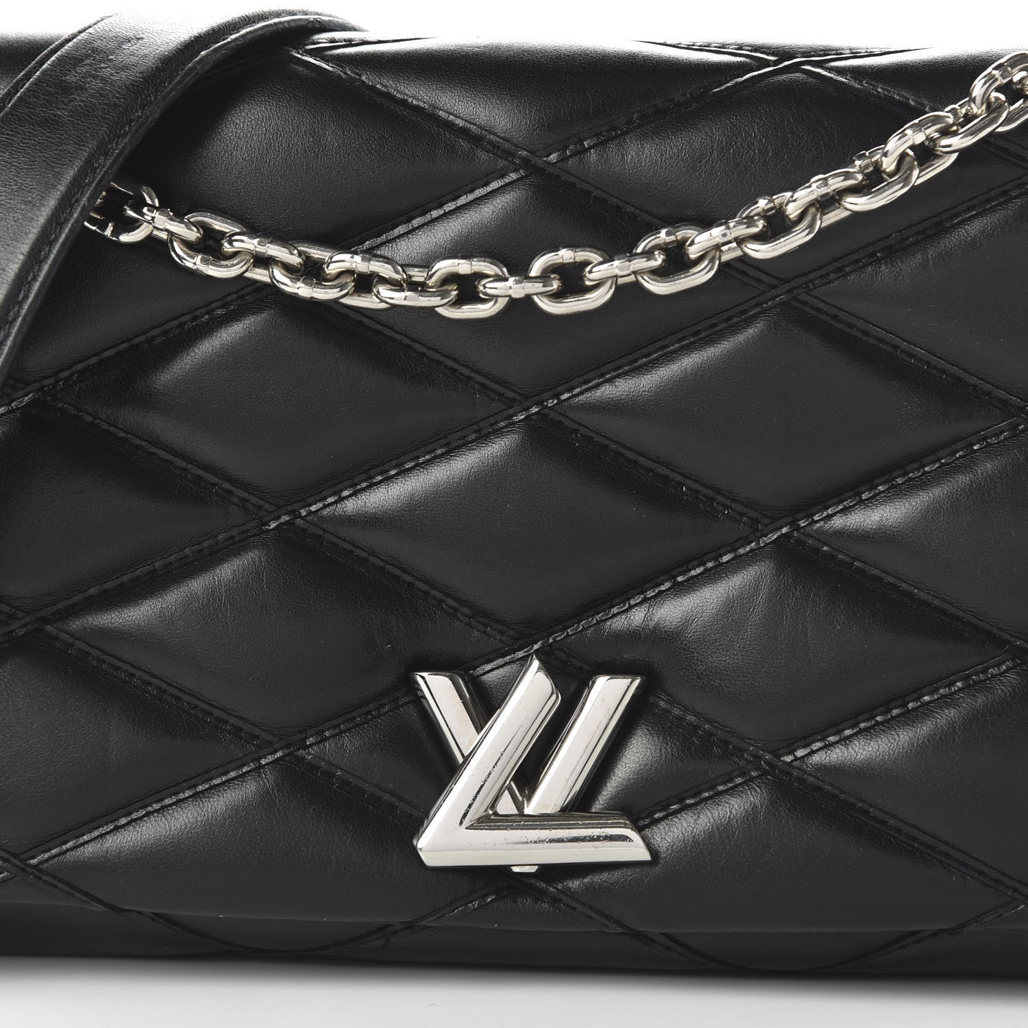 Louis Vuitton Lambskin Malletage GO-14 MM Black 9 of 9