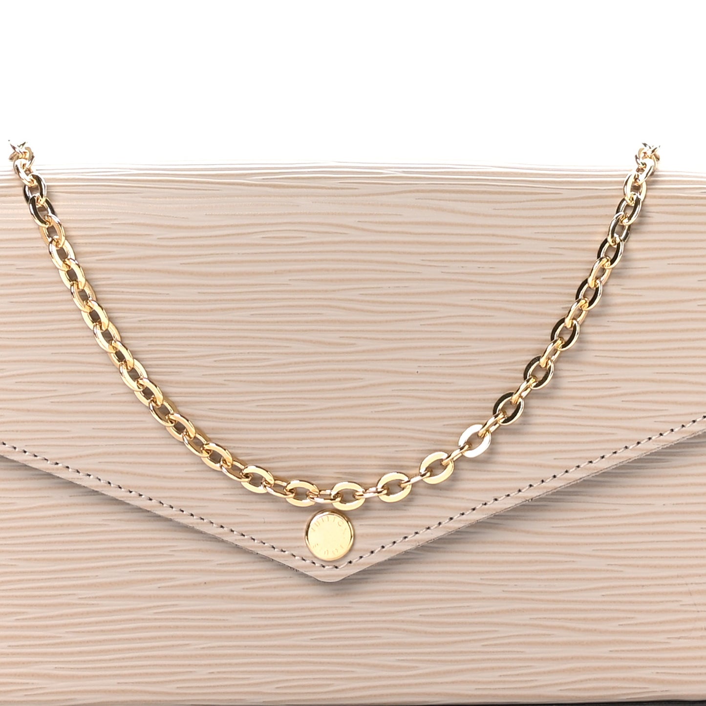Epi Felicie Pochette Chain Wallet Galet