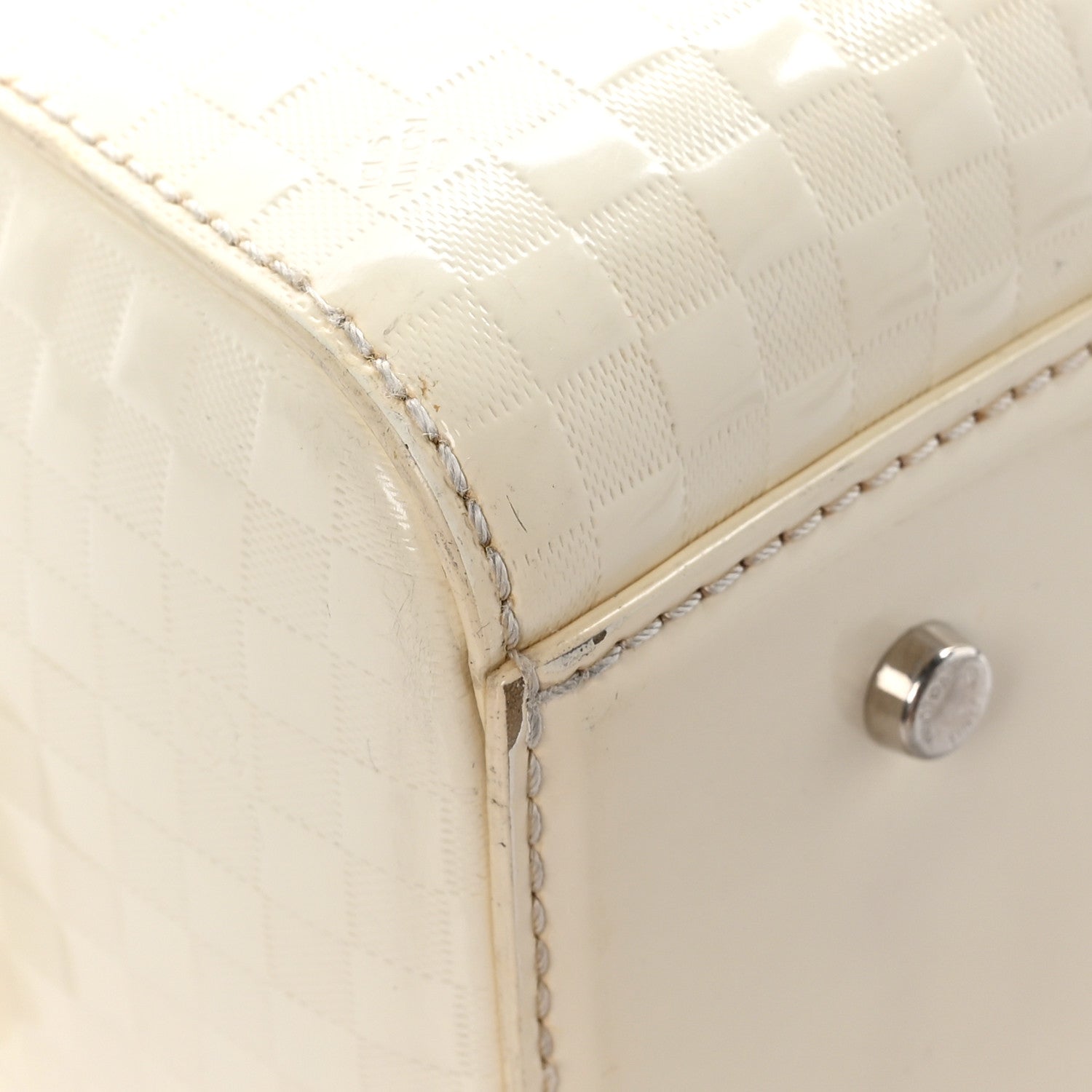 Louis Vuitton Damier Facette Speedy Cube PM Cream 9 of 10