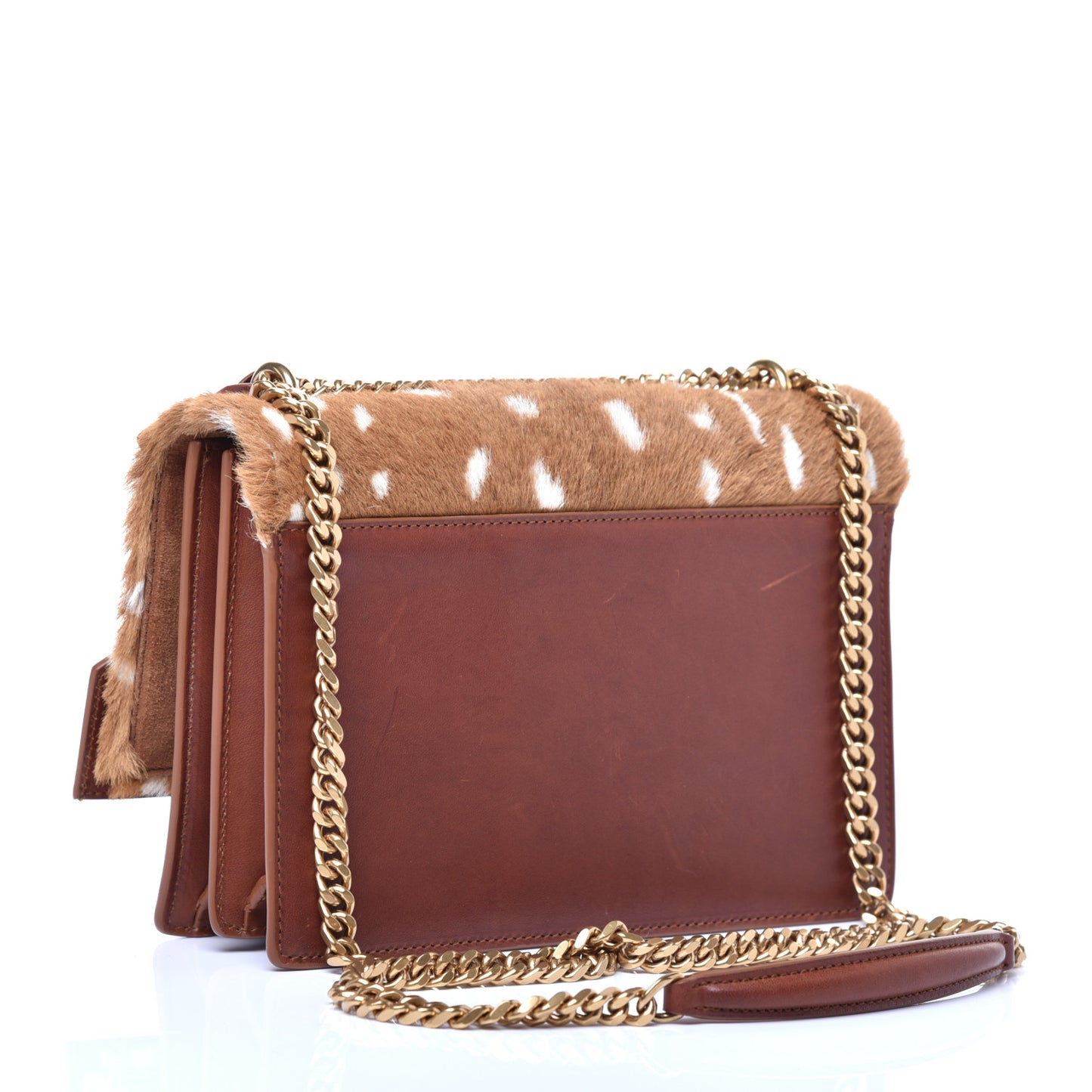 Pony Hair Calfskin Medium Monogram Sunset Fawn
