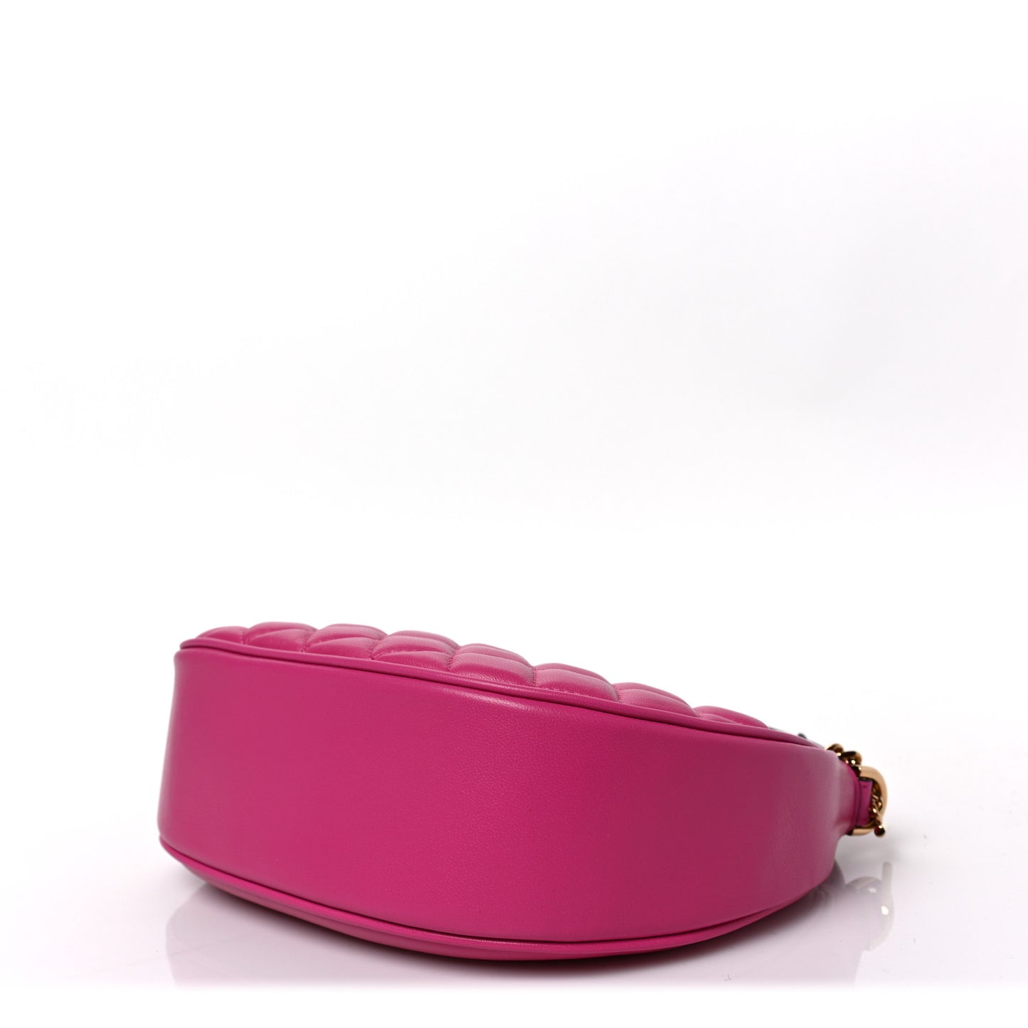 Nappa Quilted Medusa Shoulder Bag Fuchsia