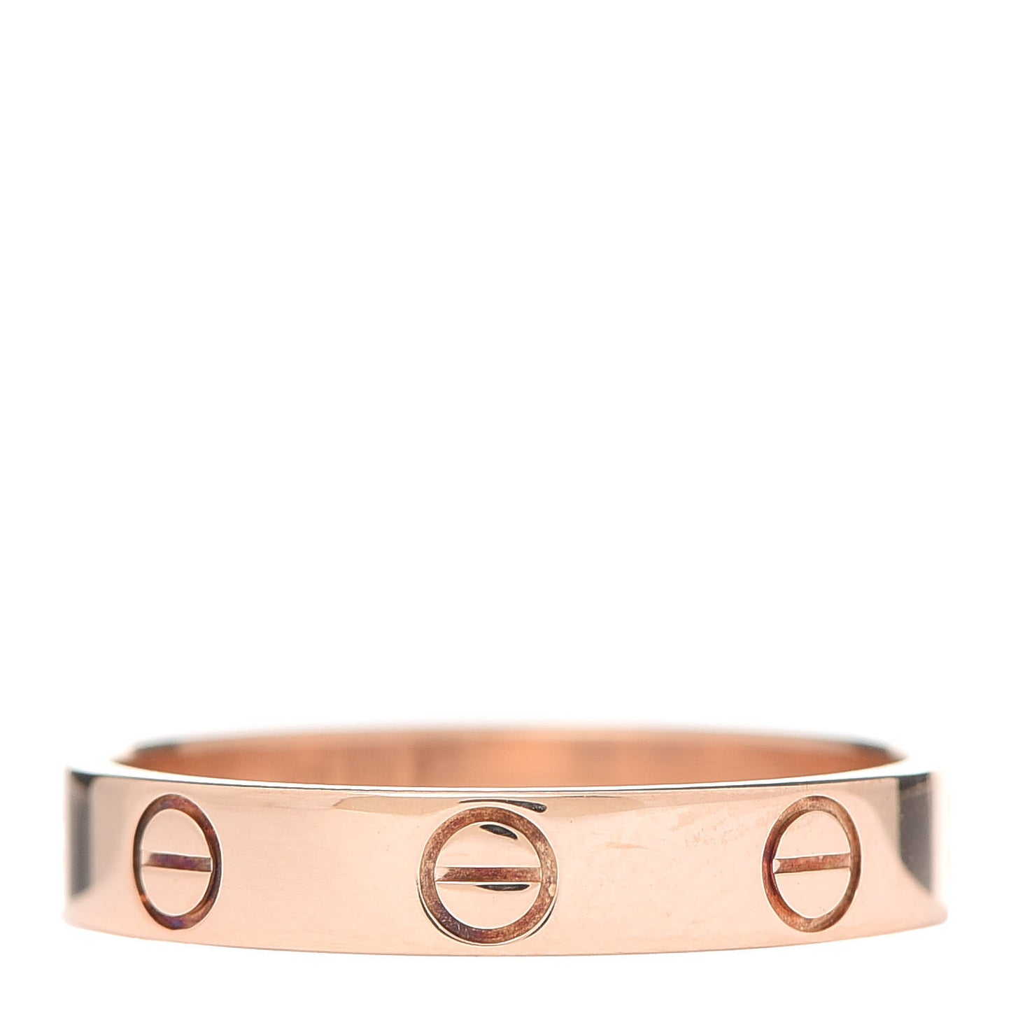 18K Pink Gold 3.5mm LOVE Wedding Band Ring 54 7