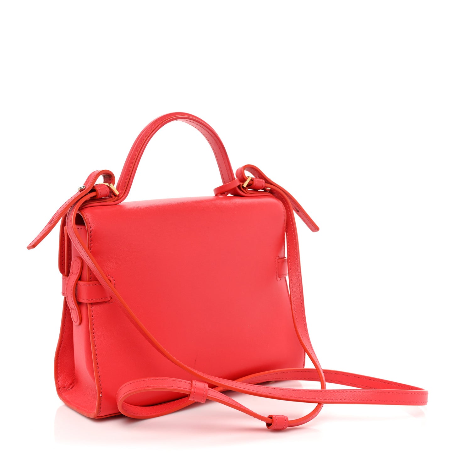 Calfskin Mini Tempete Satchel Red