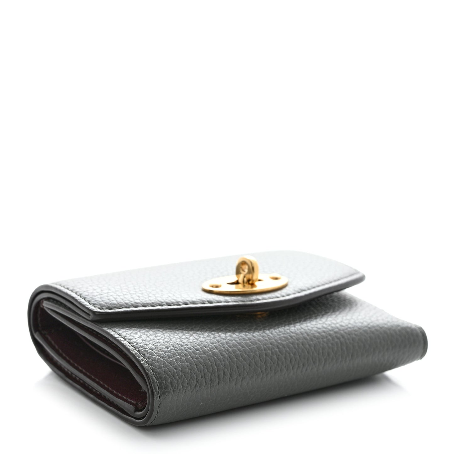 Small Classic Grain Darley Folded Multi-Card Wallet Charcoal