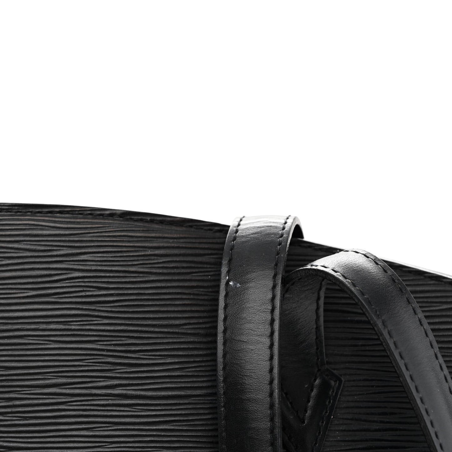 Epi Saint Jacques PM Long Straps Black