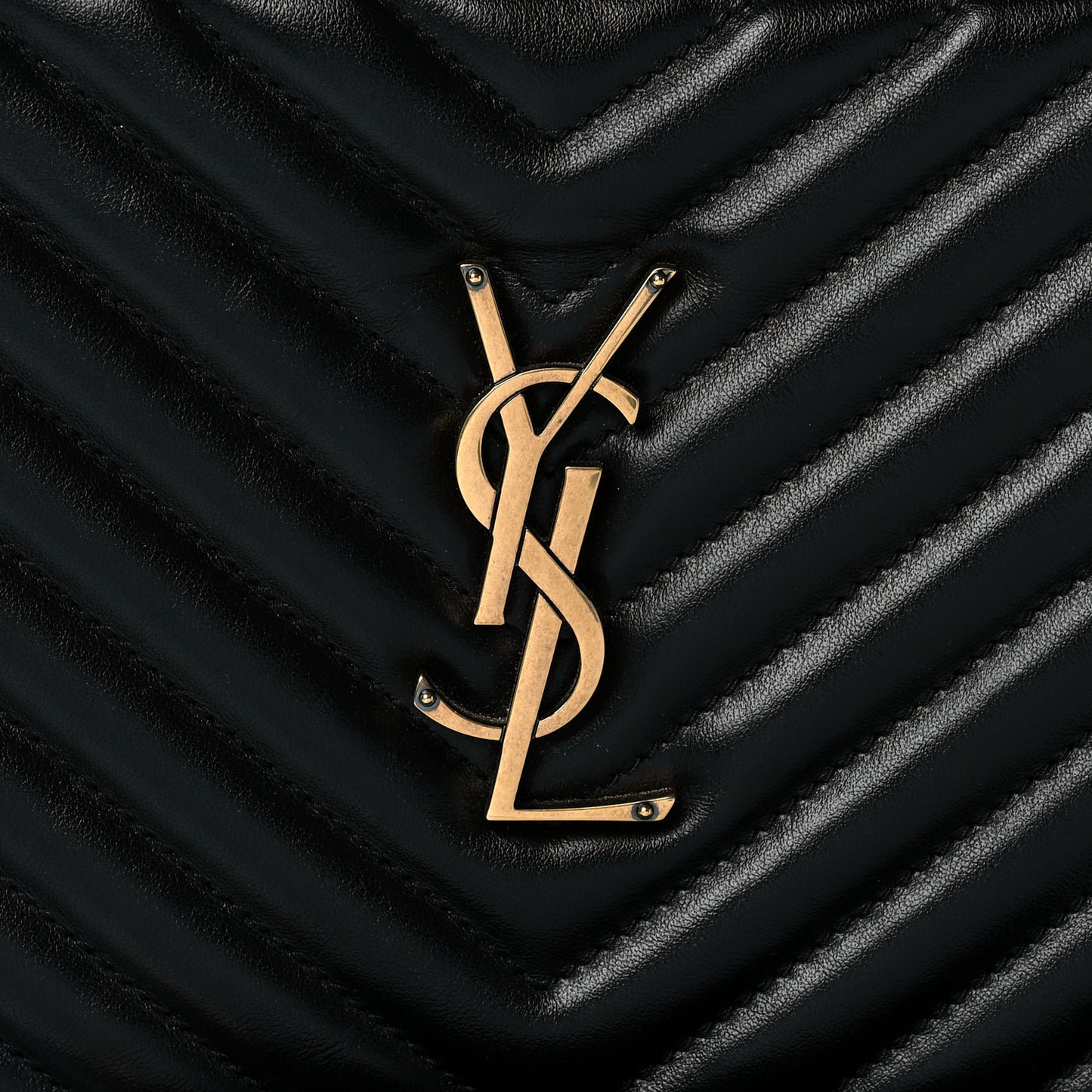 Calfskin Matelasse Monogram Lou Camera Bag Black