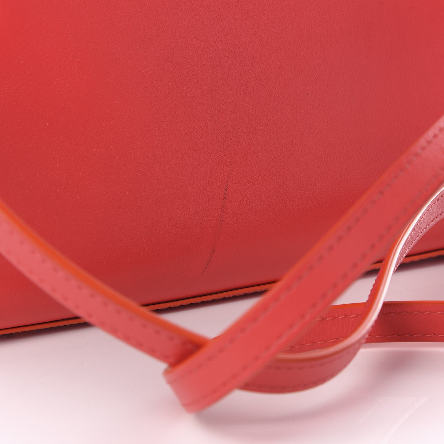 Delvaux Smooth Calfskin Mini Tempete Satchel Red 10 of 10