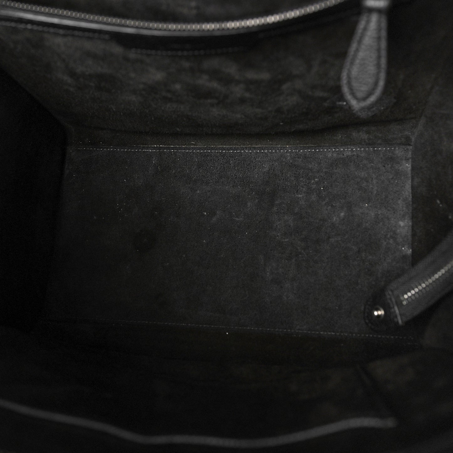 Drummed Calfskin Mini Luggage Black