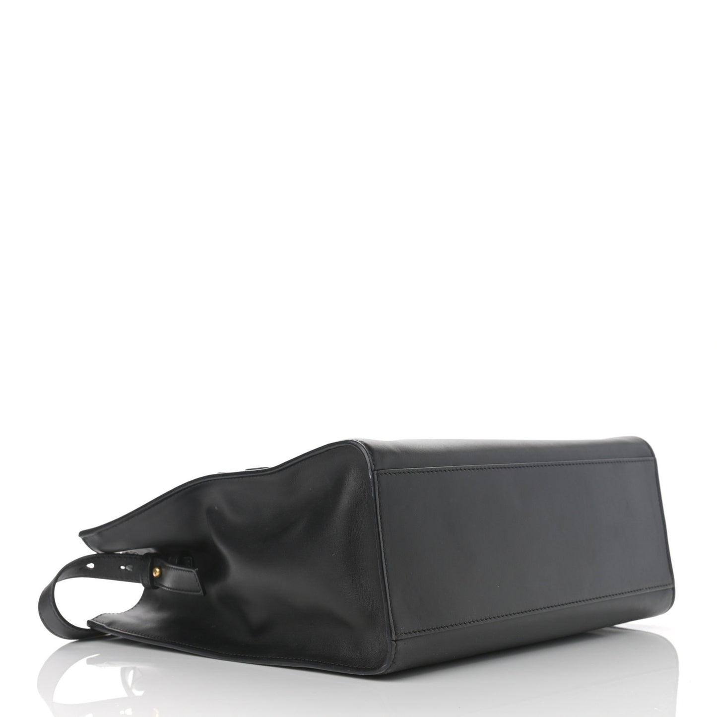 Calfskin Medusa Stud Tribute Tote Black