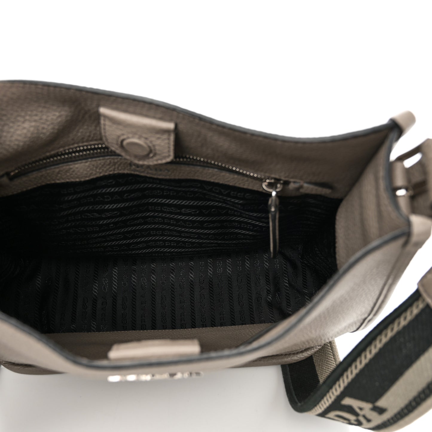 Vitello Daino Soft Hobo Messenger Bag Argilla