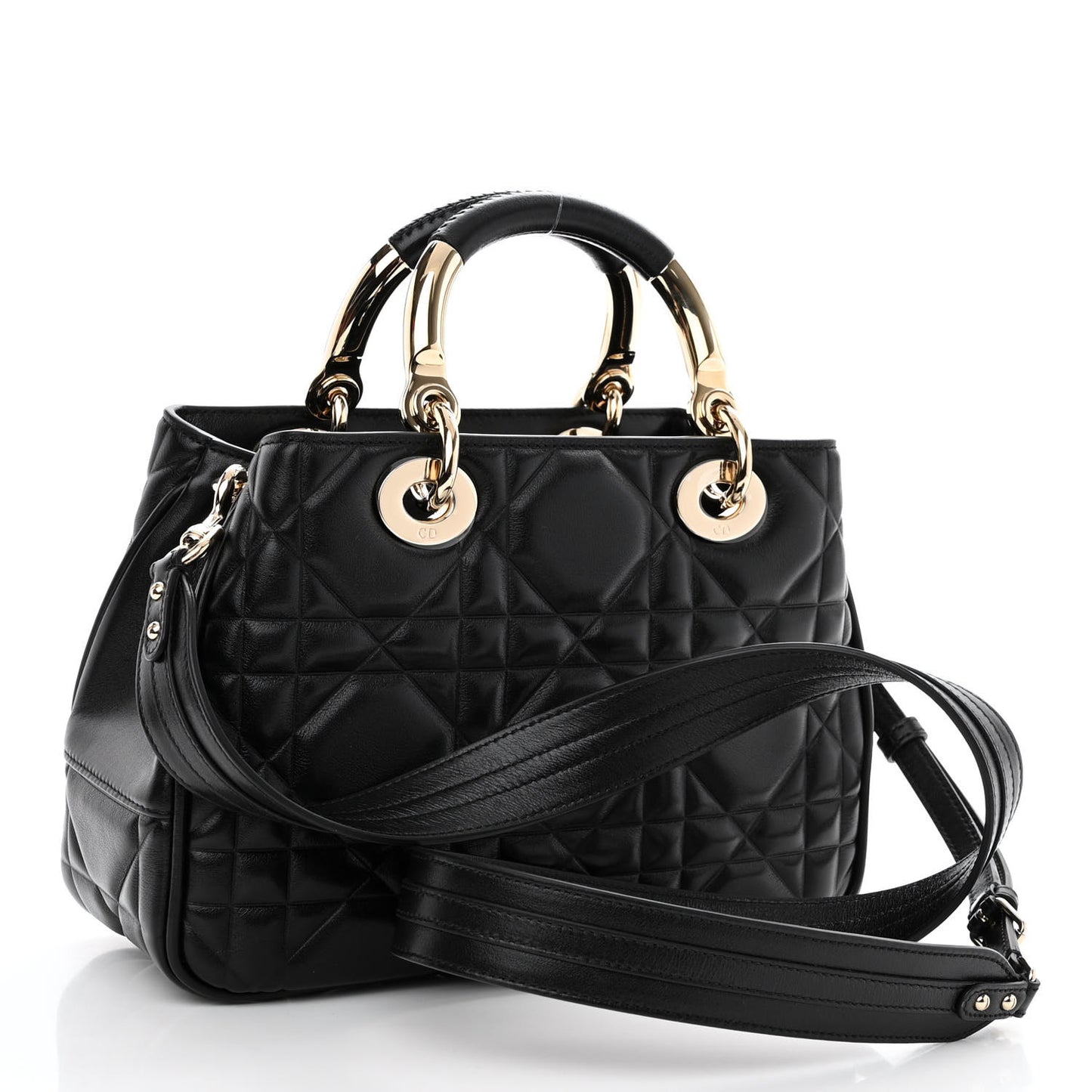 Calfskin Cannage Small The Lady 95.22 Black